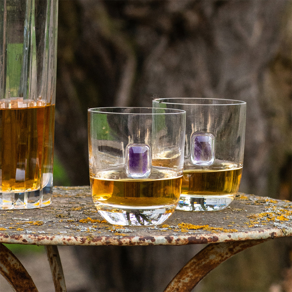 Elevo DOF Glasses, Amethyst, Set of 2 by ANNA New York