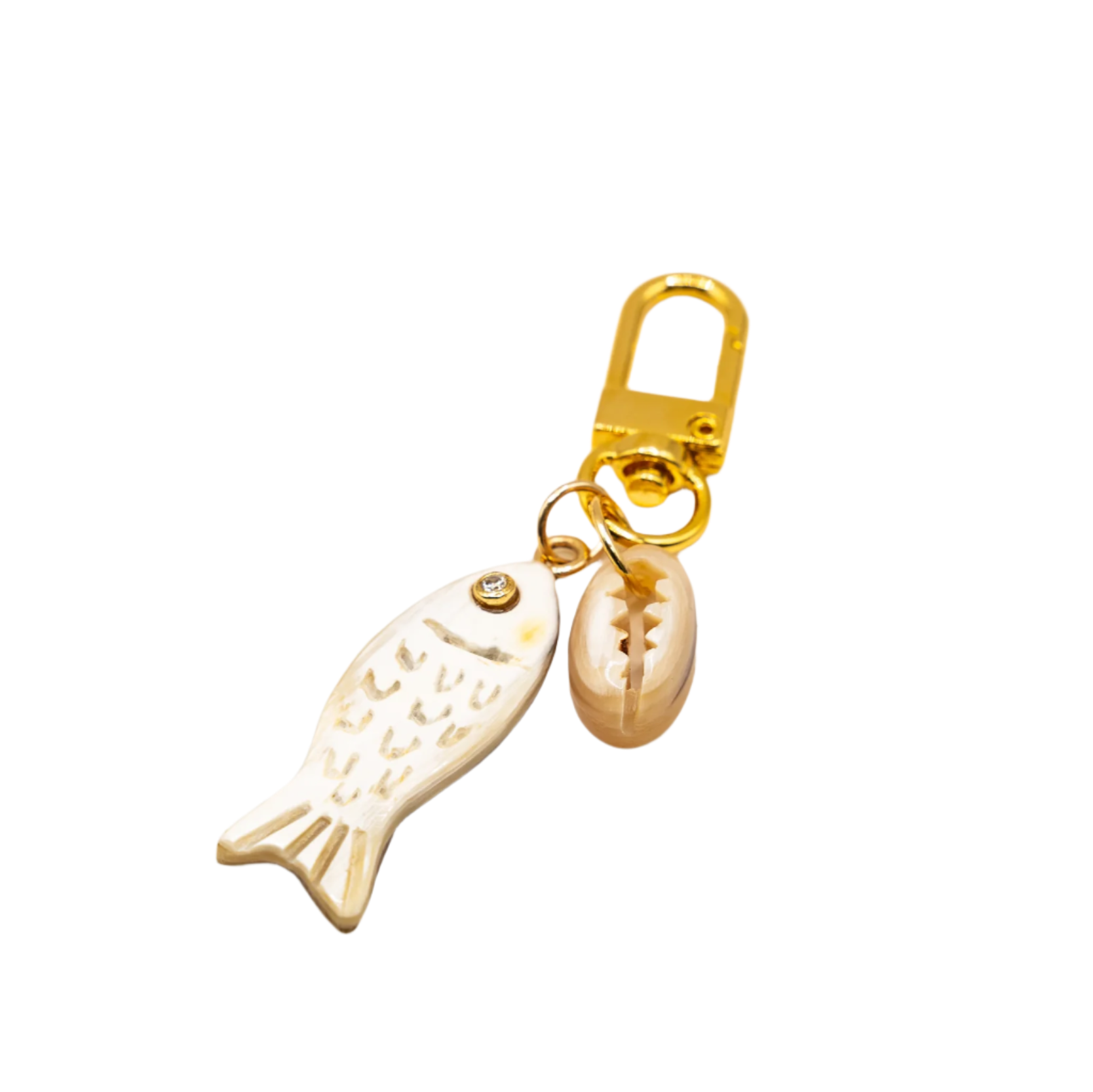 Lilly Sisto Exclusive Petite Fish and Cowrie Charm by Akola