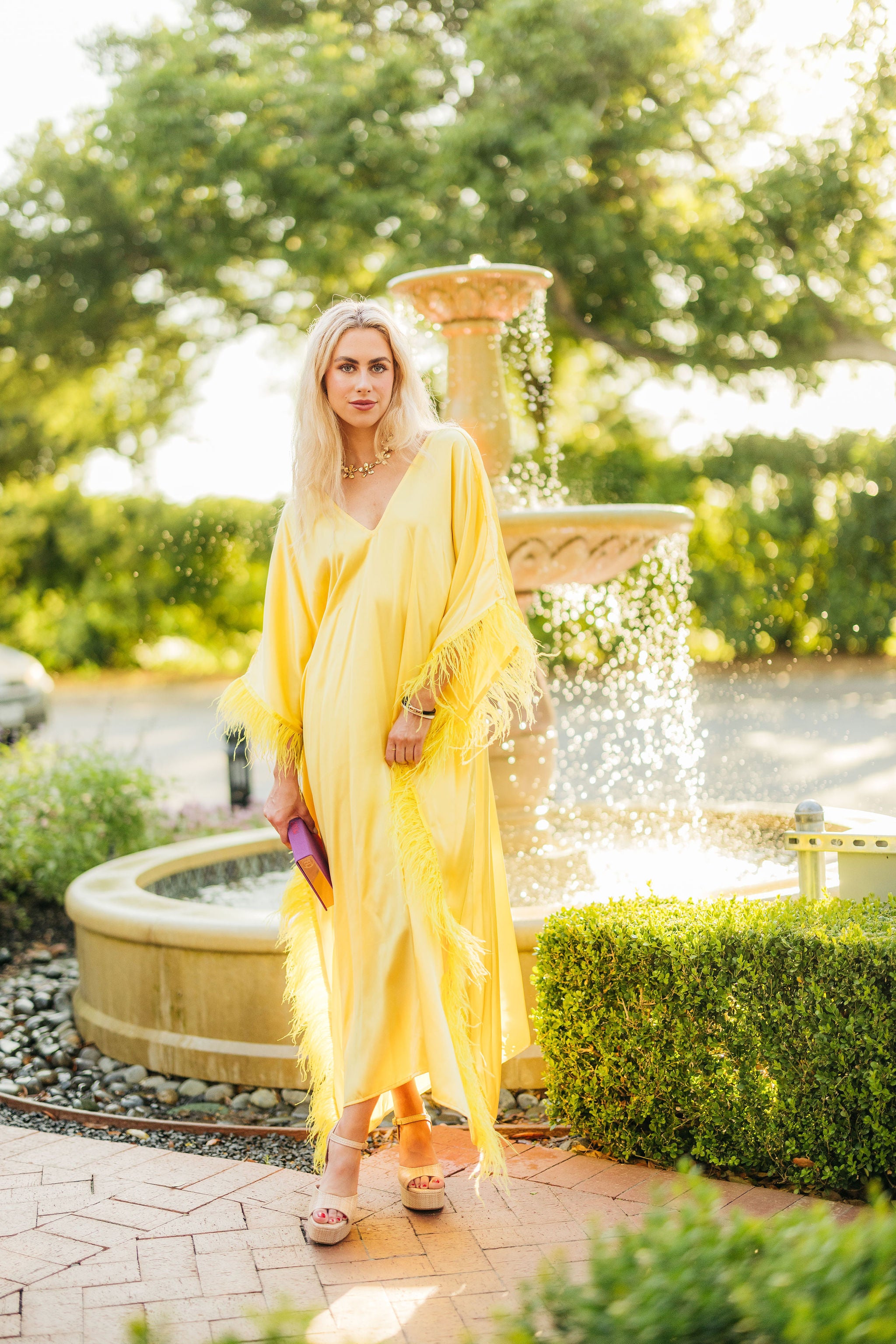 Firenze Feathers - Yellow by Tela Mercantile
