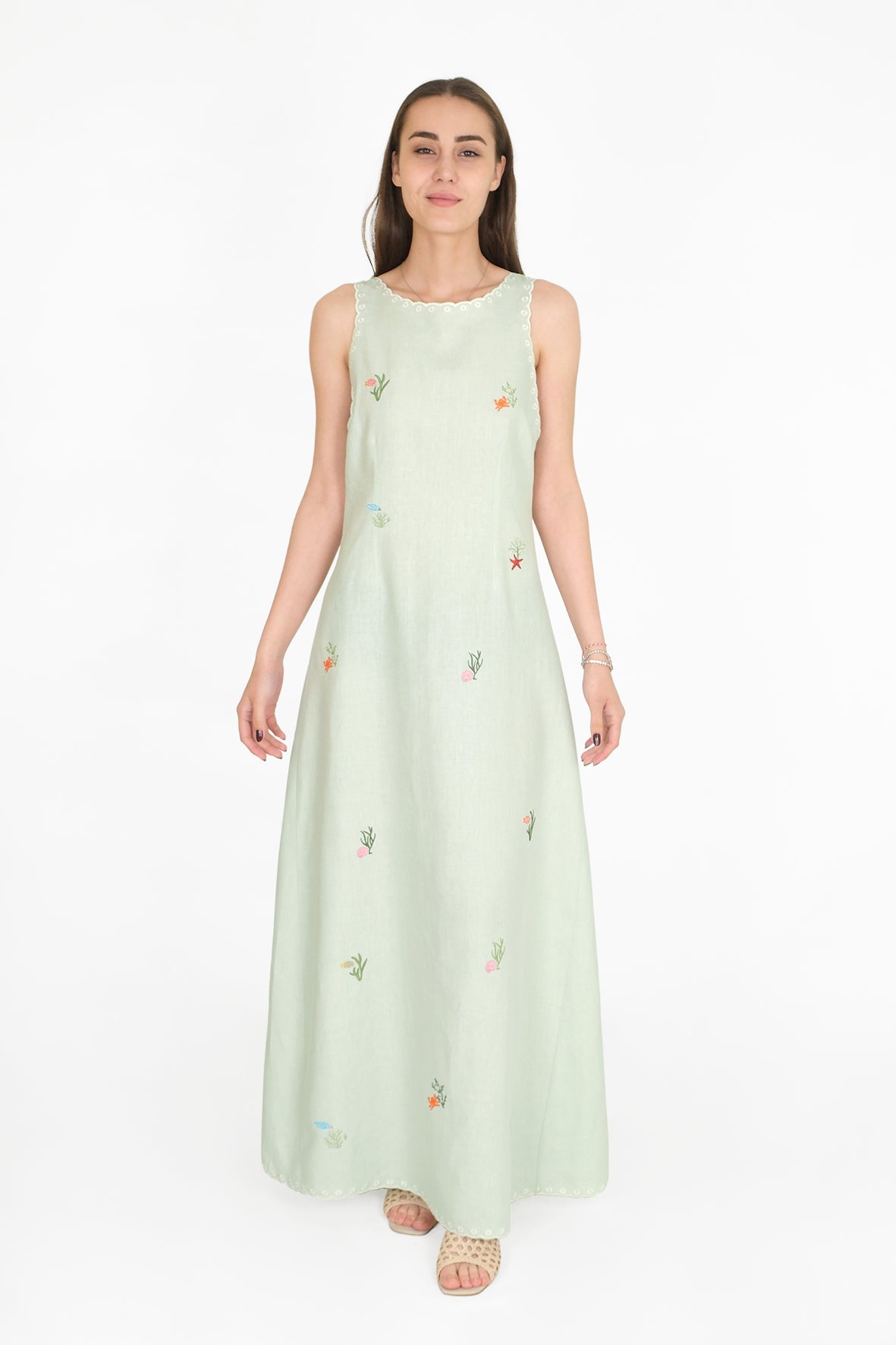 Aylin Dress |Fanm Mon x Sarah Bray Bermuda Collaboration XXL / Mint Green