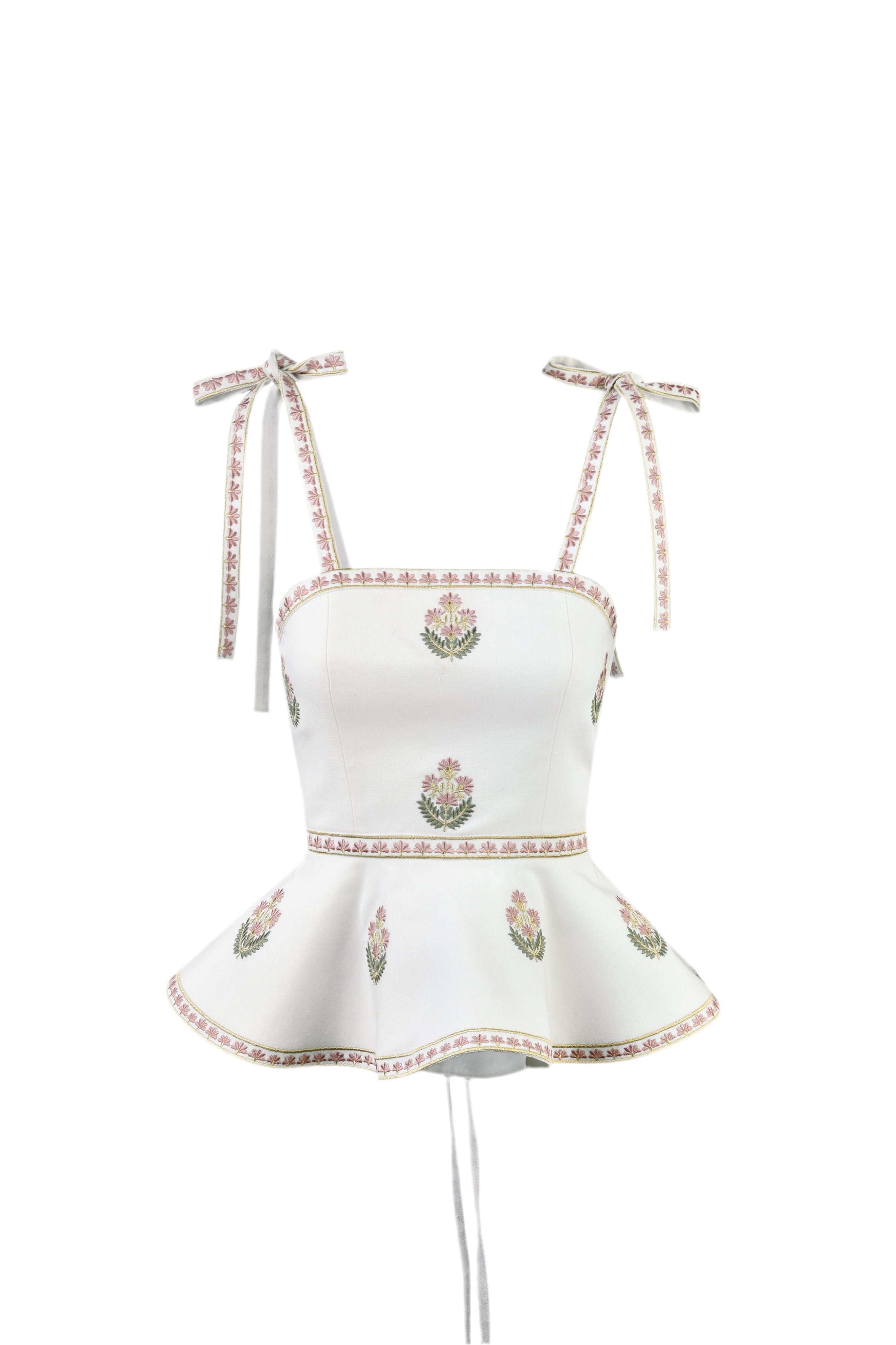 Mina Top - Ivory & Pink by Rosewater House
