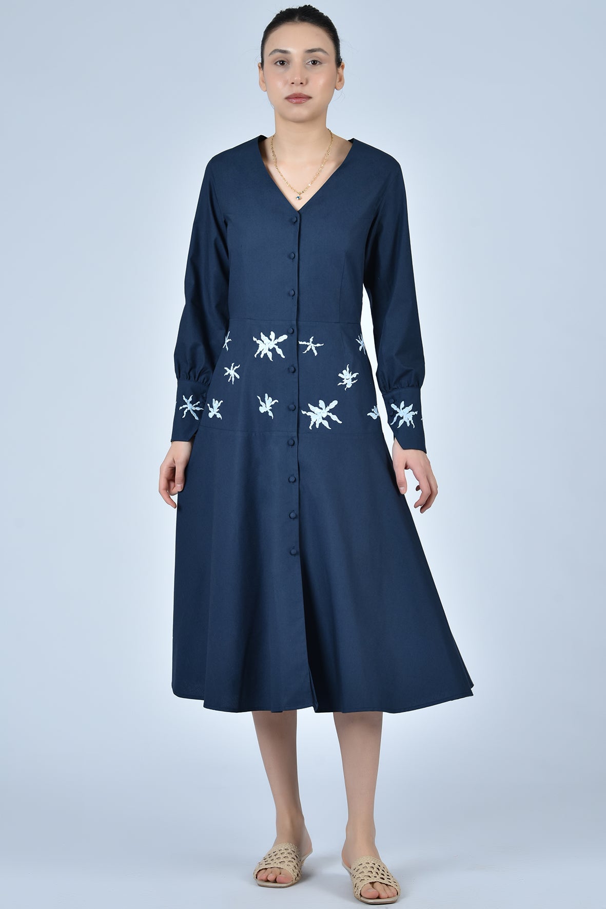 ALBAN DRESS BY FANM MON S / Indigo Blue