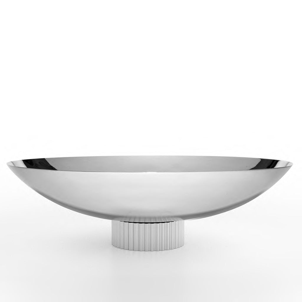 Striations Fruit Bowl, Silver by ANNA New York