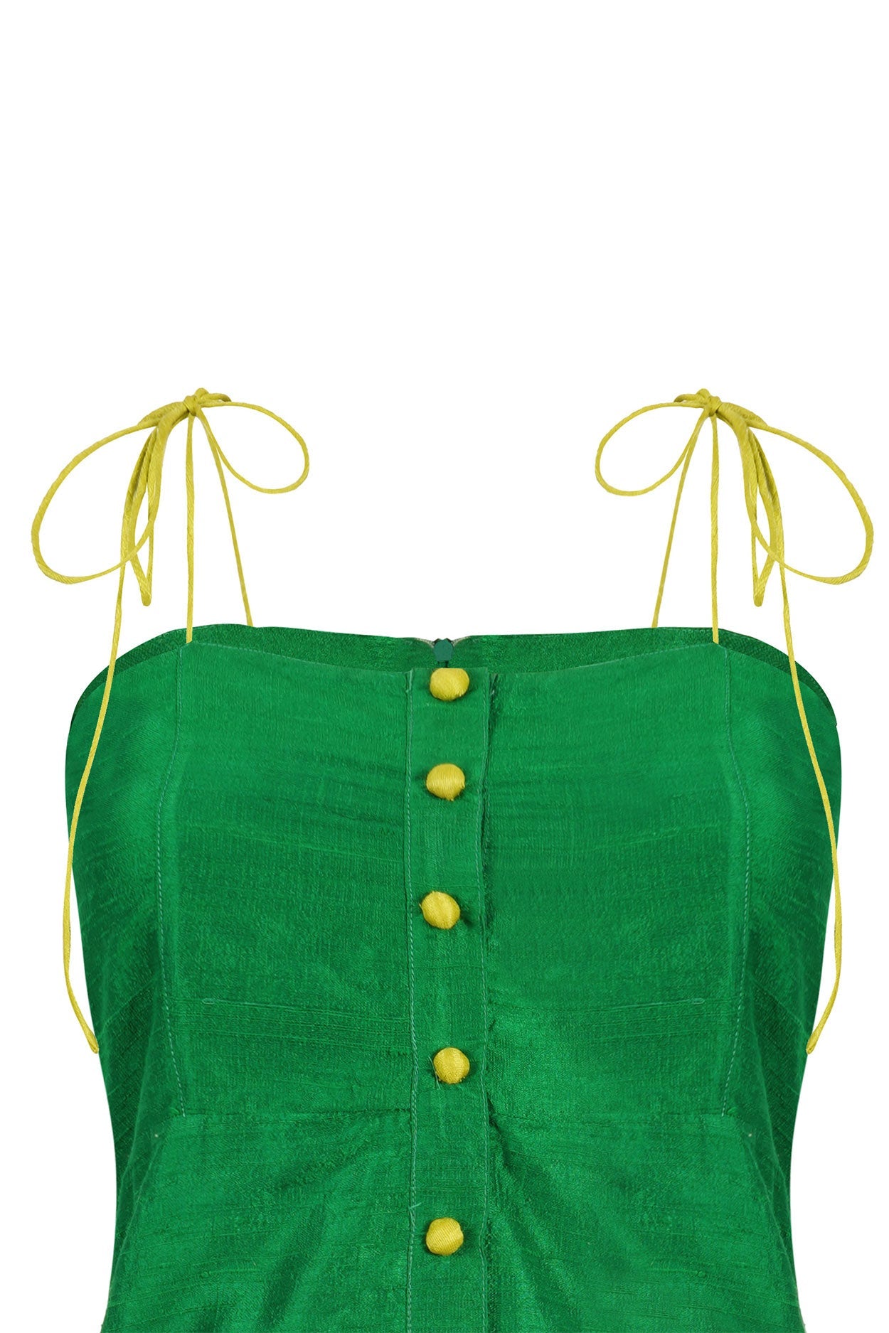 Green Marbella Silk Dress by Hess
