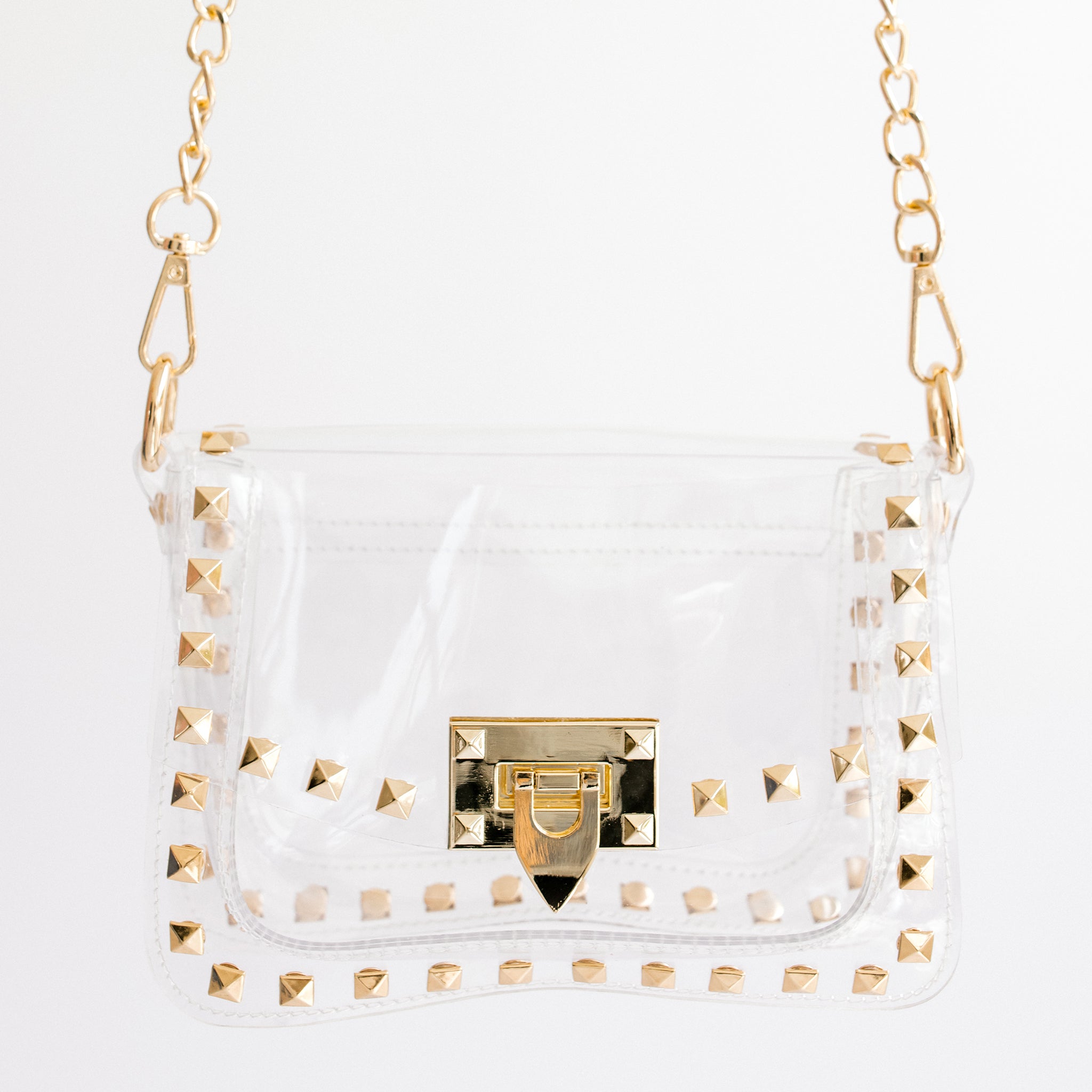 The Jackie in Gold by Clearly Handbags