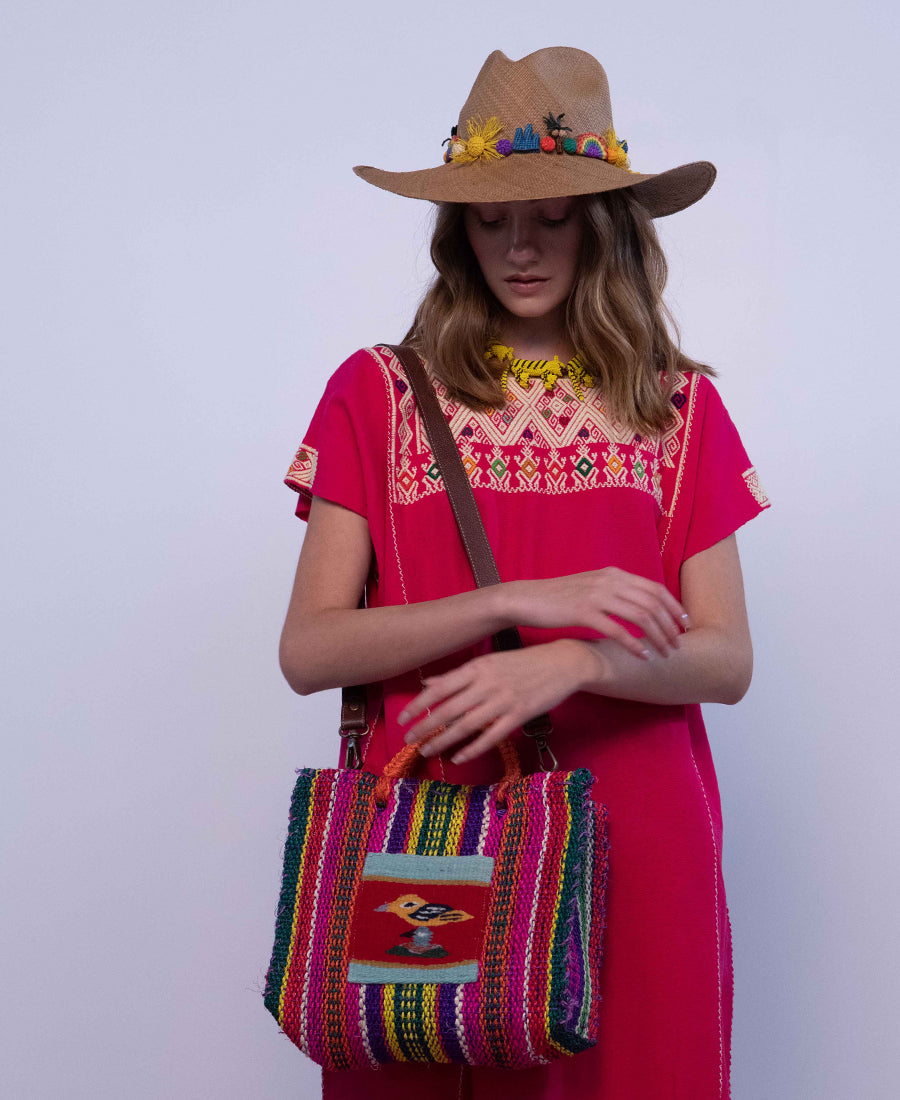Hot Pink Huipil by Pájara Pinta
