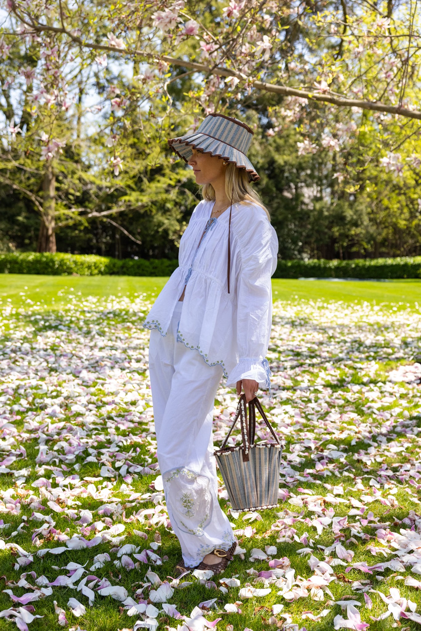 Exclusive Azure Chocolate | Mini Tropez Tote by Lorna Murray