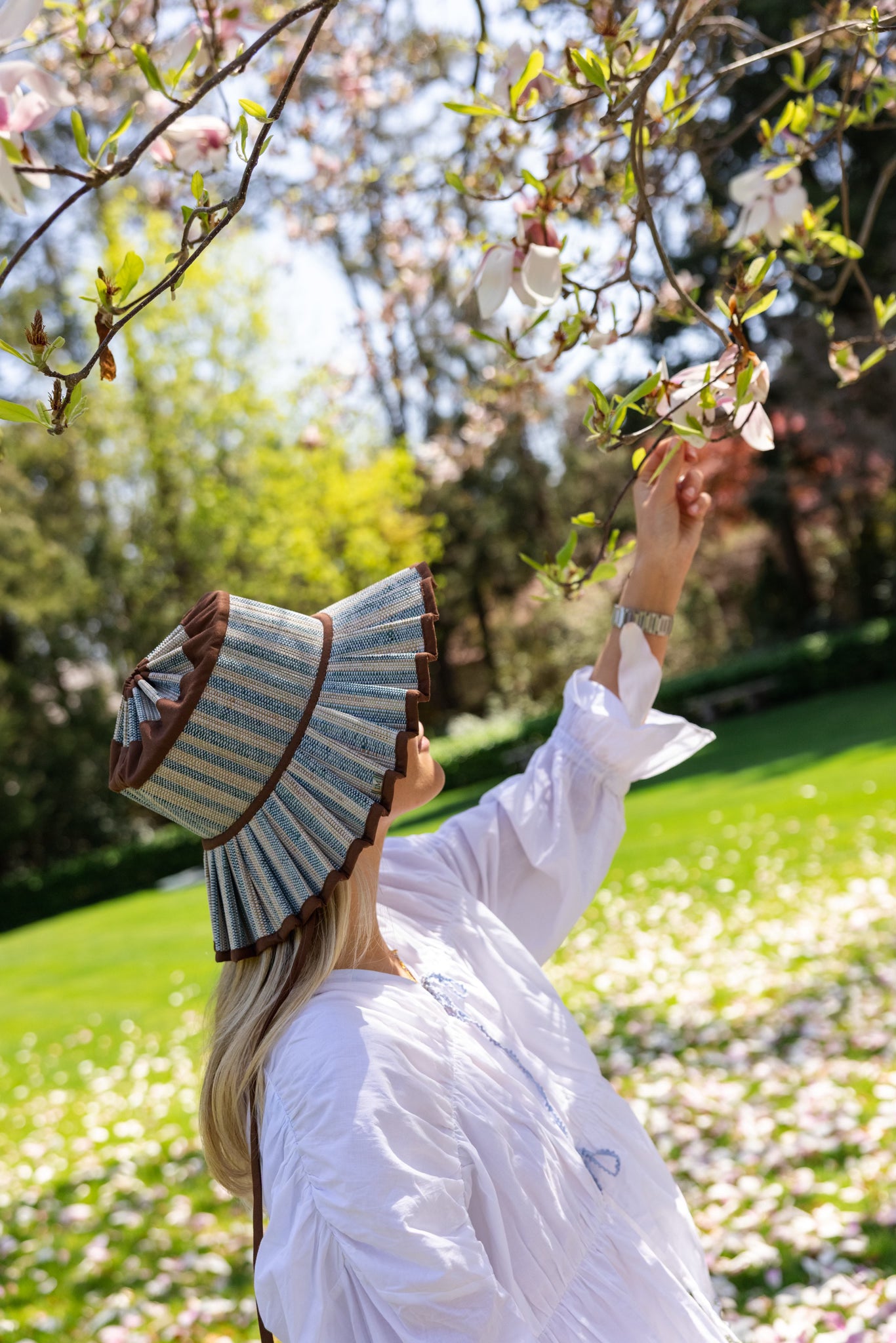 Exclusive Azure Chocolate | Capri Midi Hat by Lorna Murray