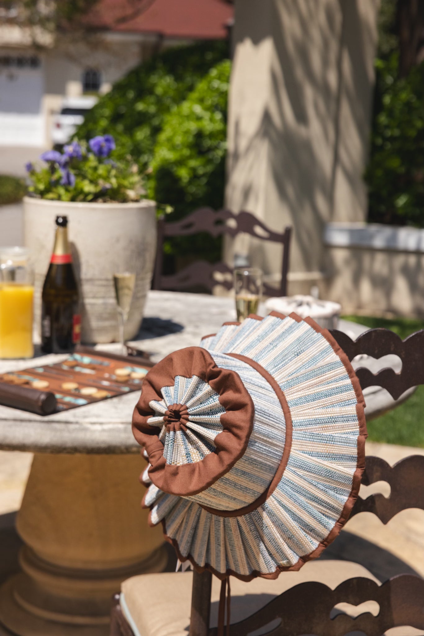 Exclusive Azure Chocolate | Capri Midi Hat by Lorna Murray