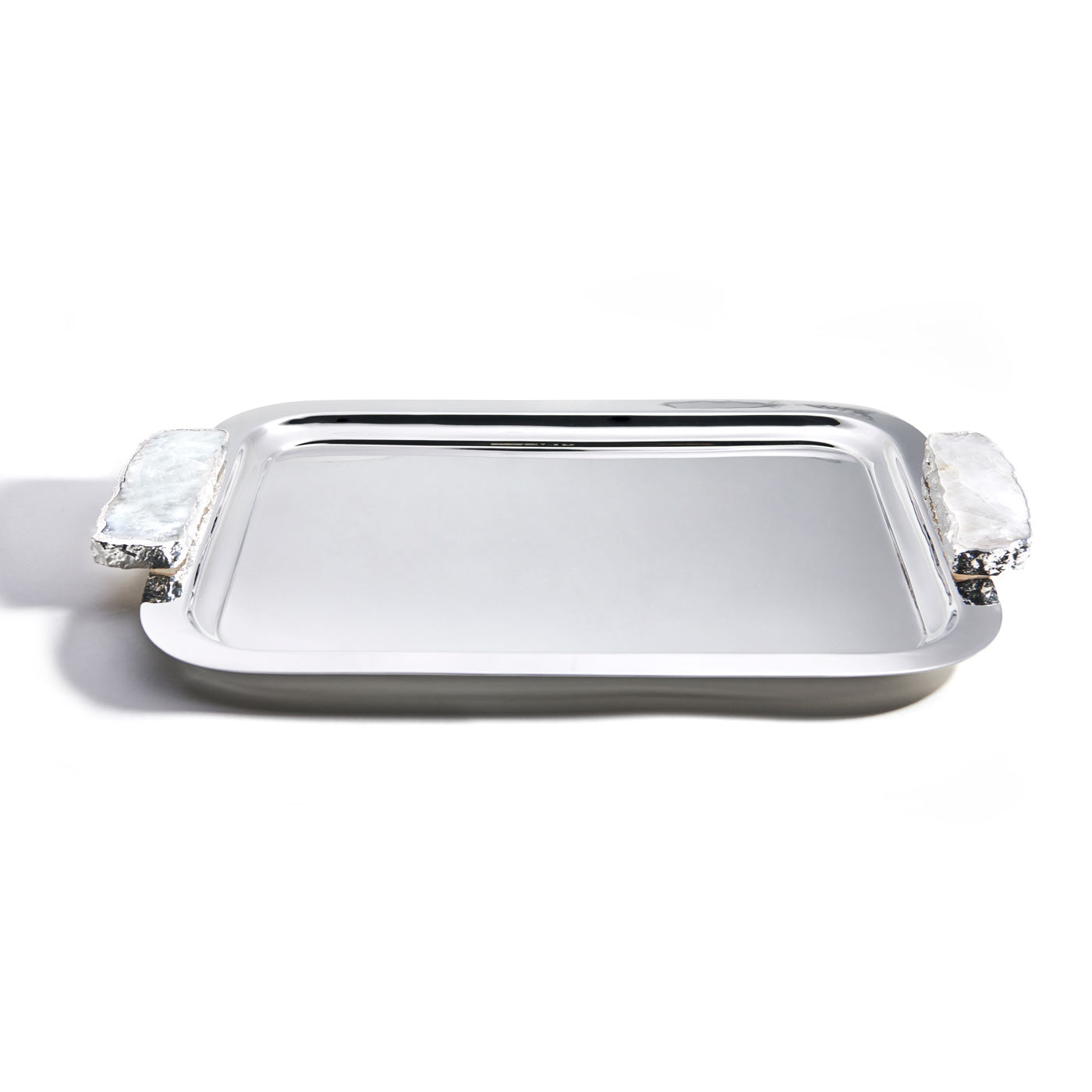 Hospitality Tray, Silver & Crystal by ANNA New York