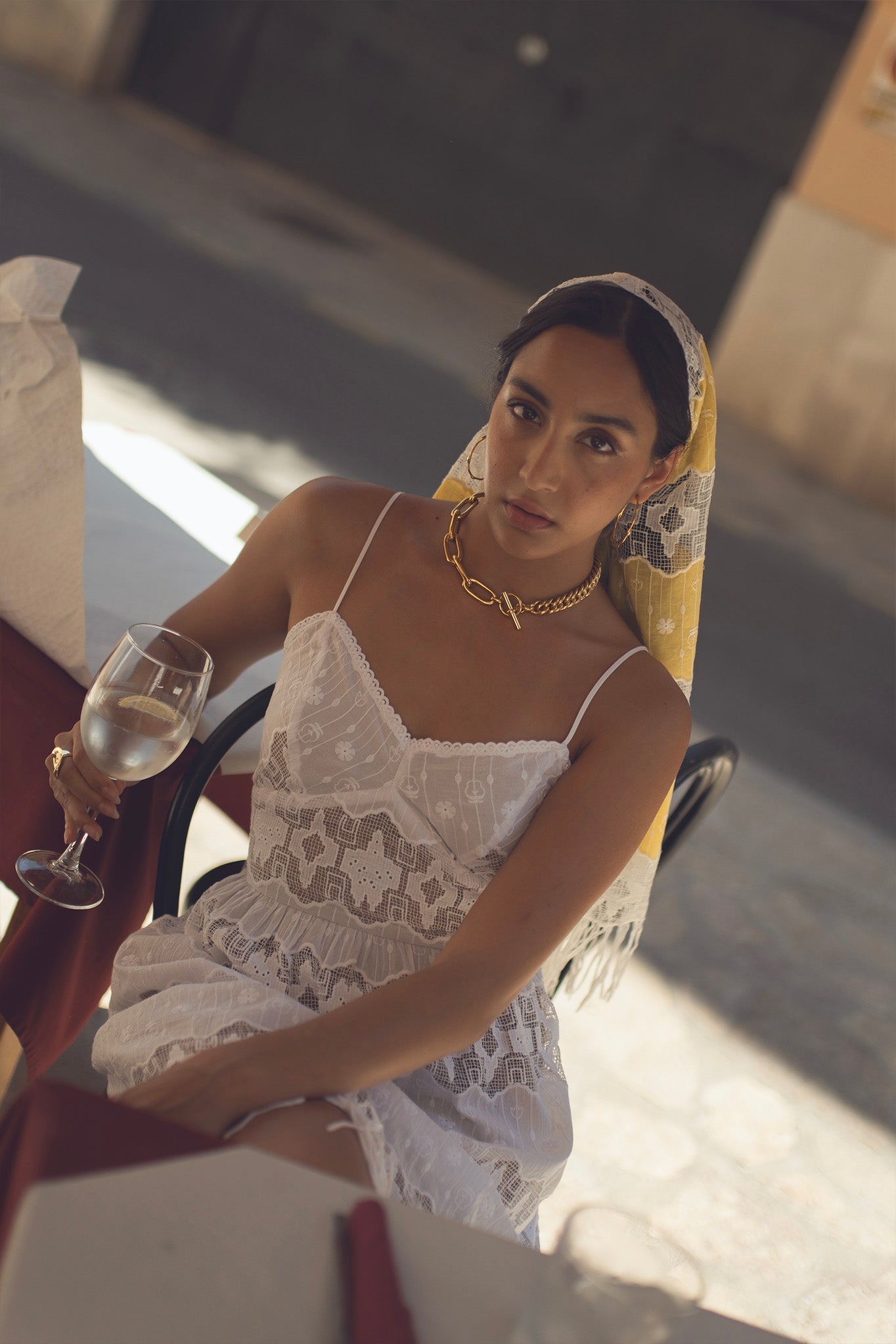 Hollis Andalusia Fringe Embroidery Dress - Pure White by Miguelina