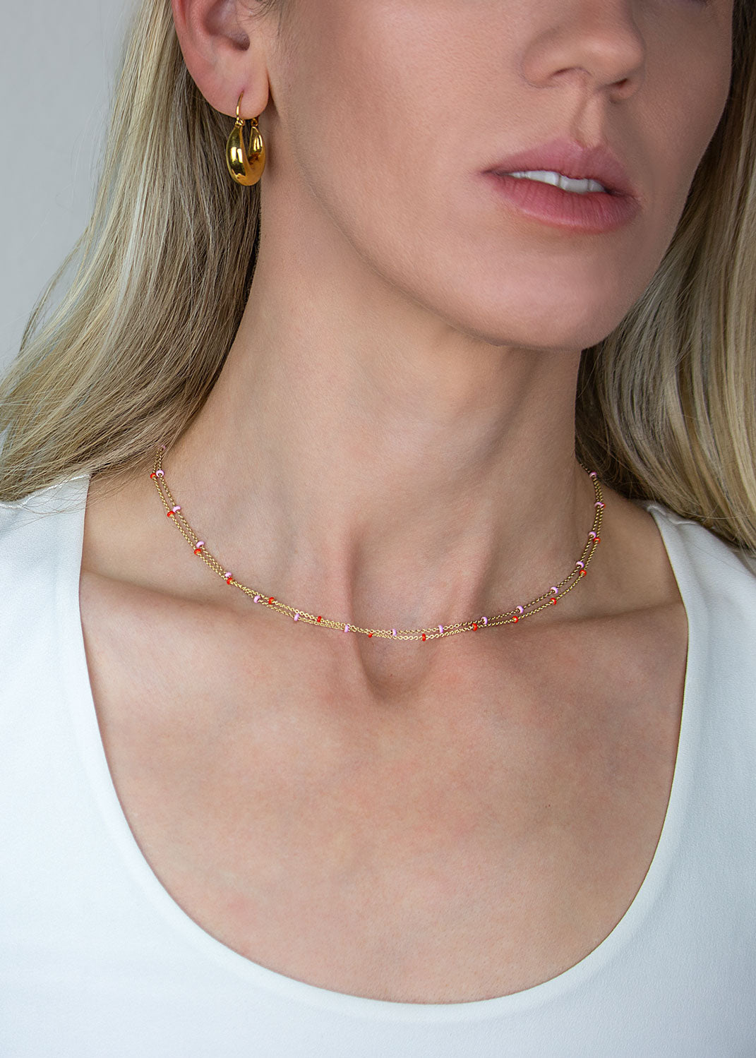 Coastal Enamel Necklace - Clementine by George Francis