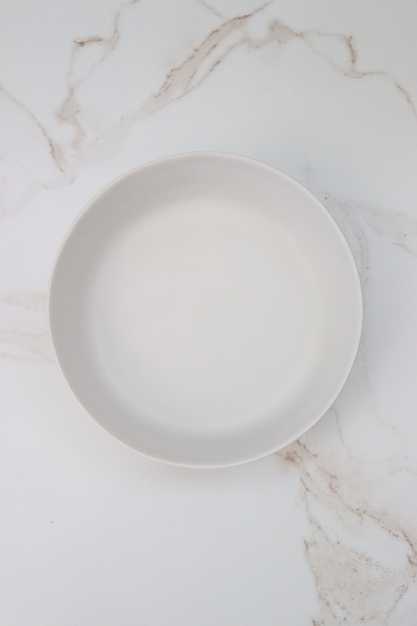 White Canvas Salad Bowl by Divine Ivy