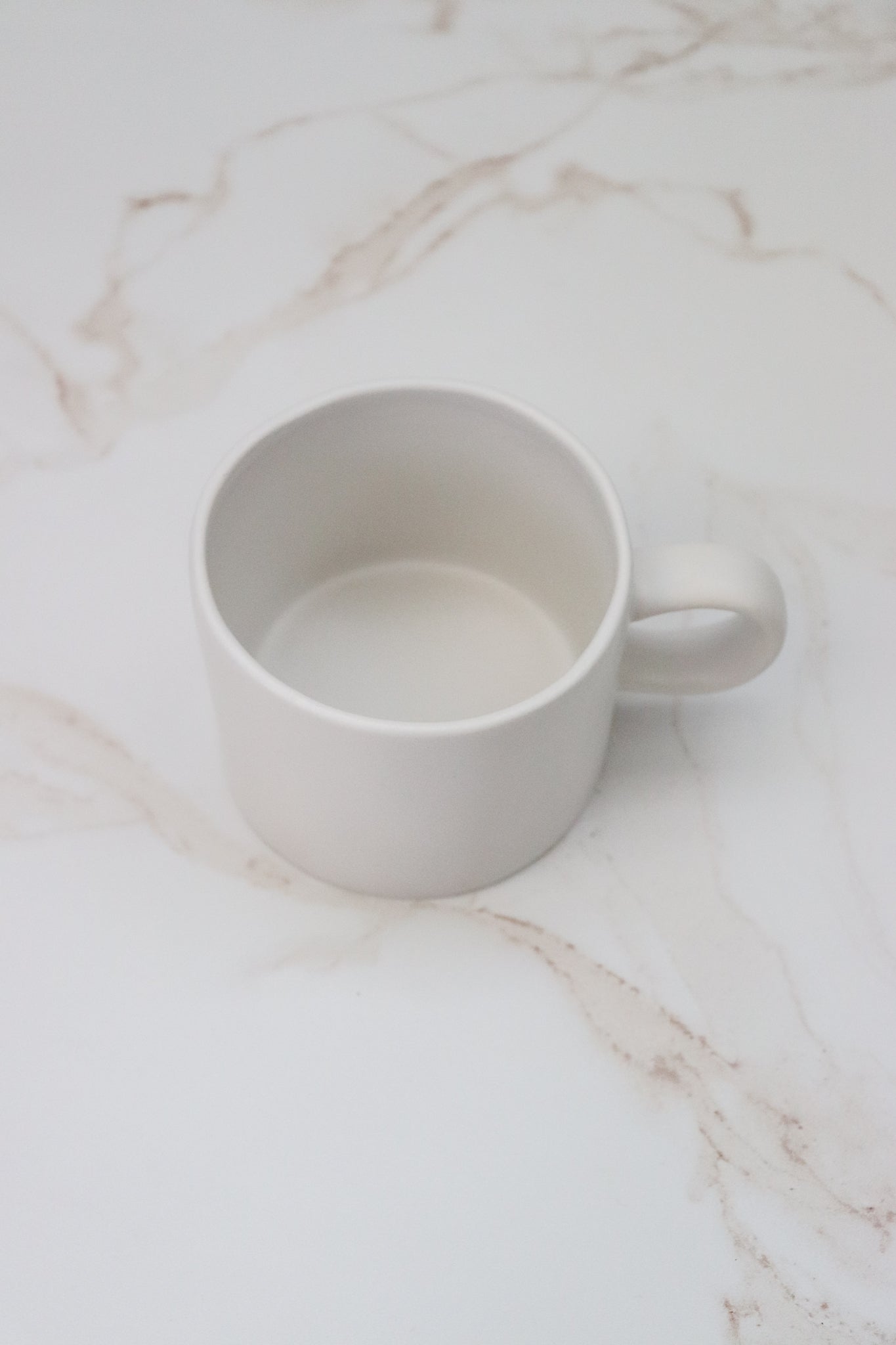 Matte White Blank Canvas Mug by Divine Ivy