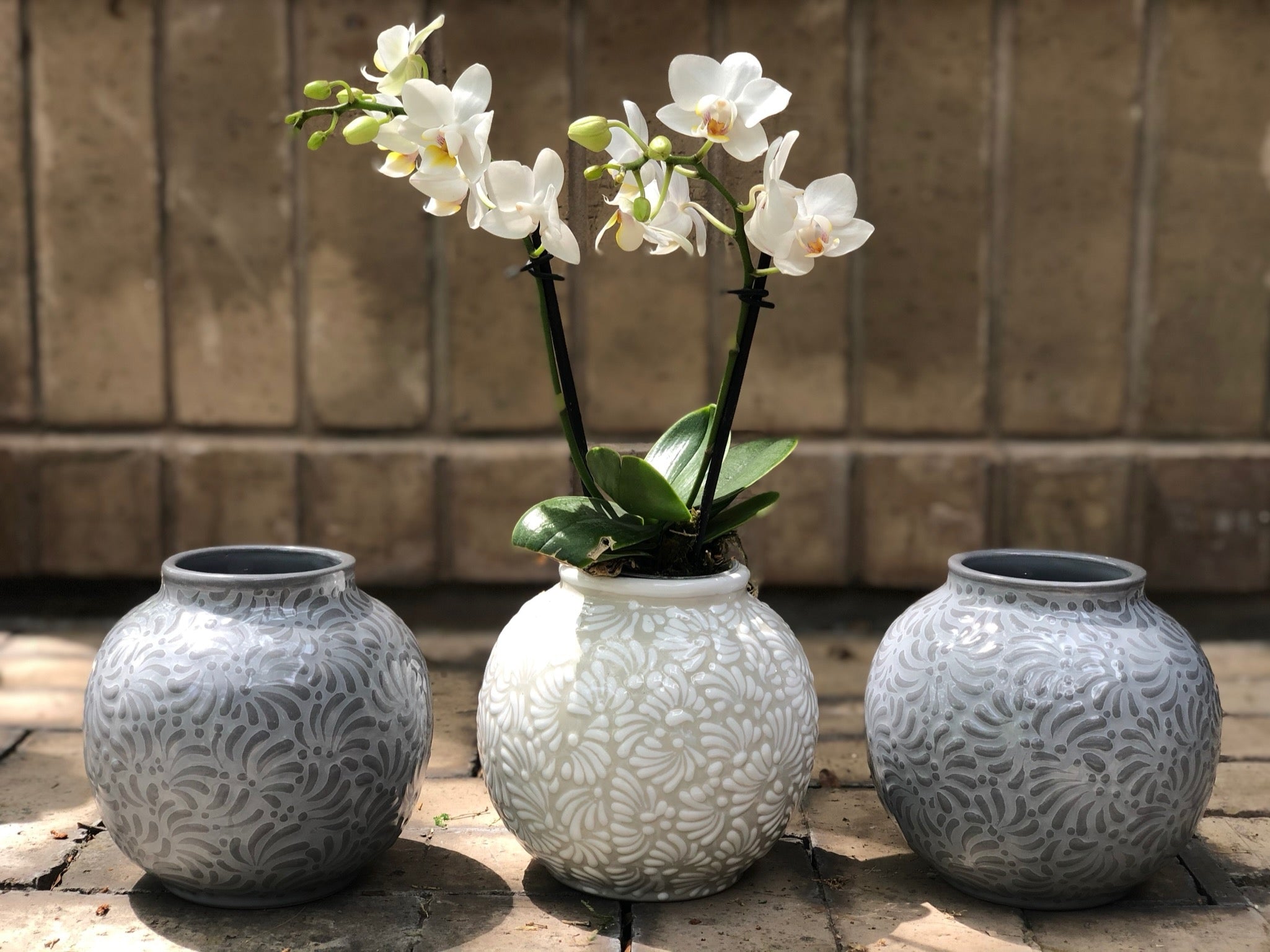 Isabel Talavera Vase in Gray by Agave