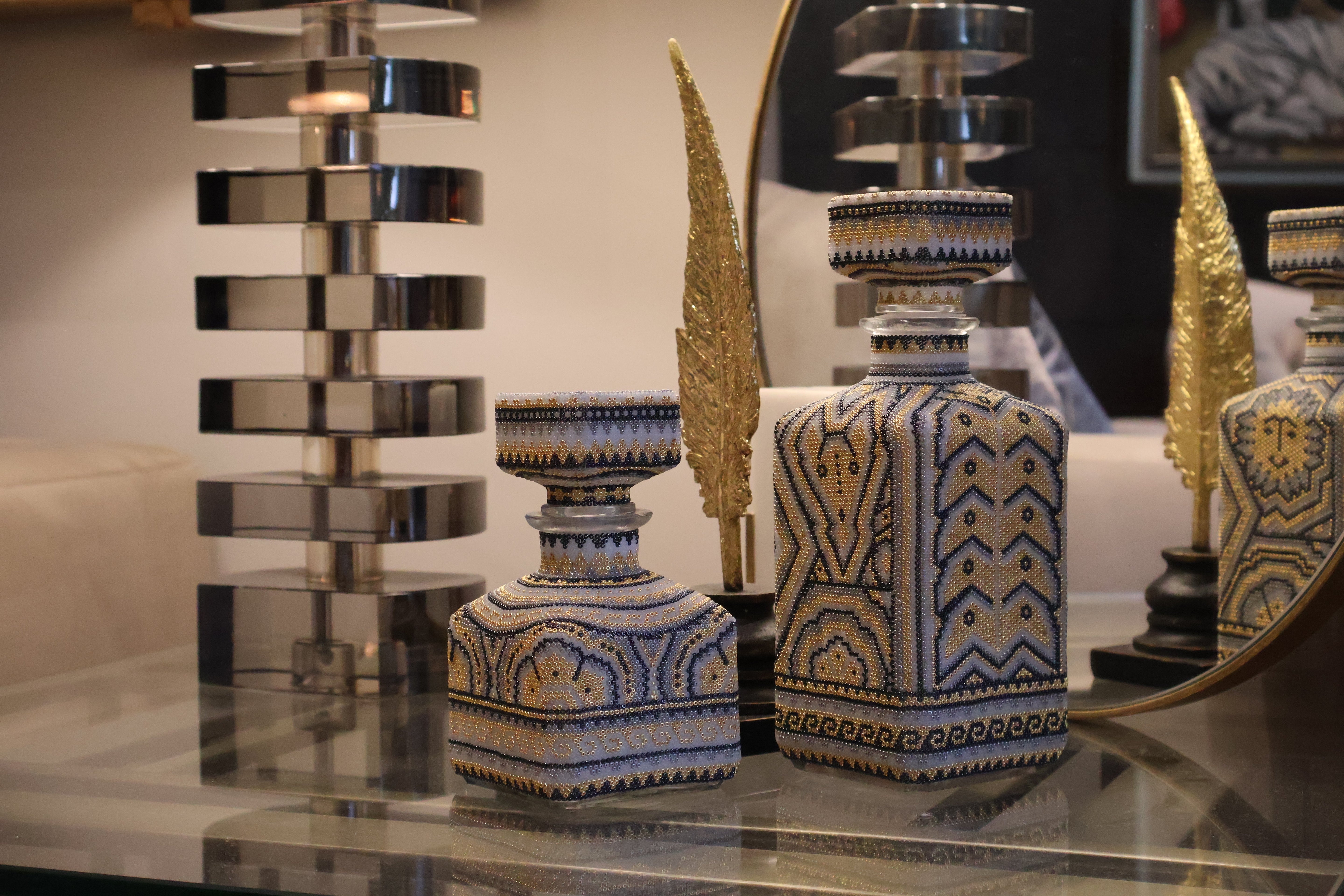 Huichol Decanter - Oro by Agave