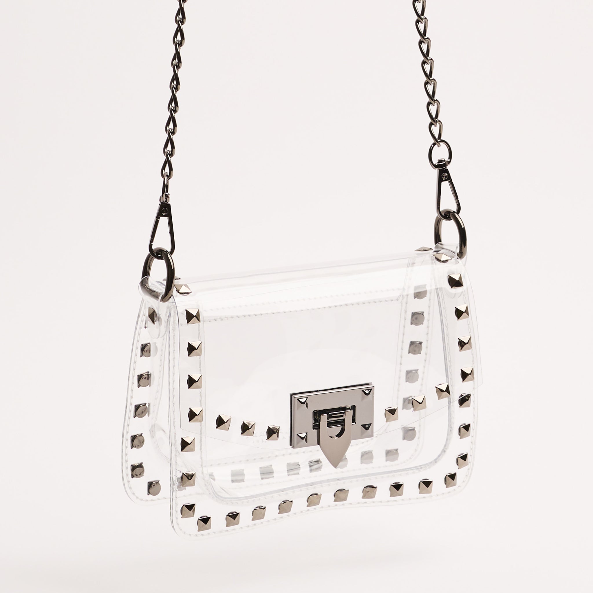Jackie in Gunmetal by Clearly Handbags