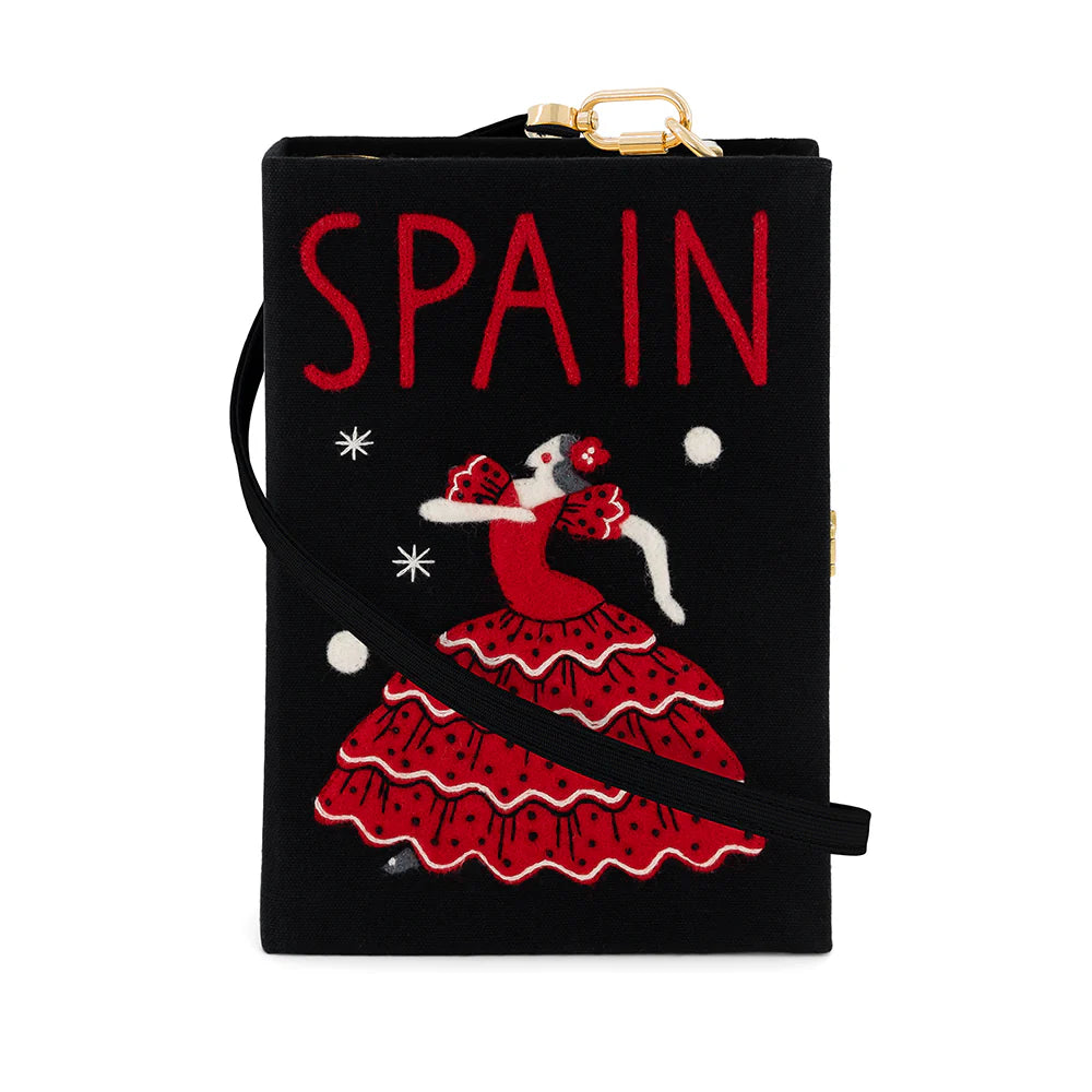 Spain Book Clutch (Strapped) by Olympia Le-Tan