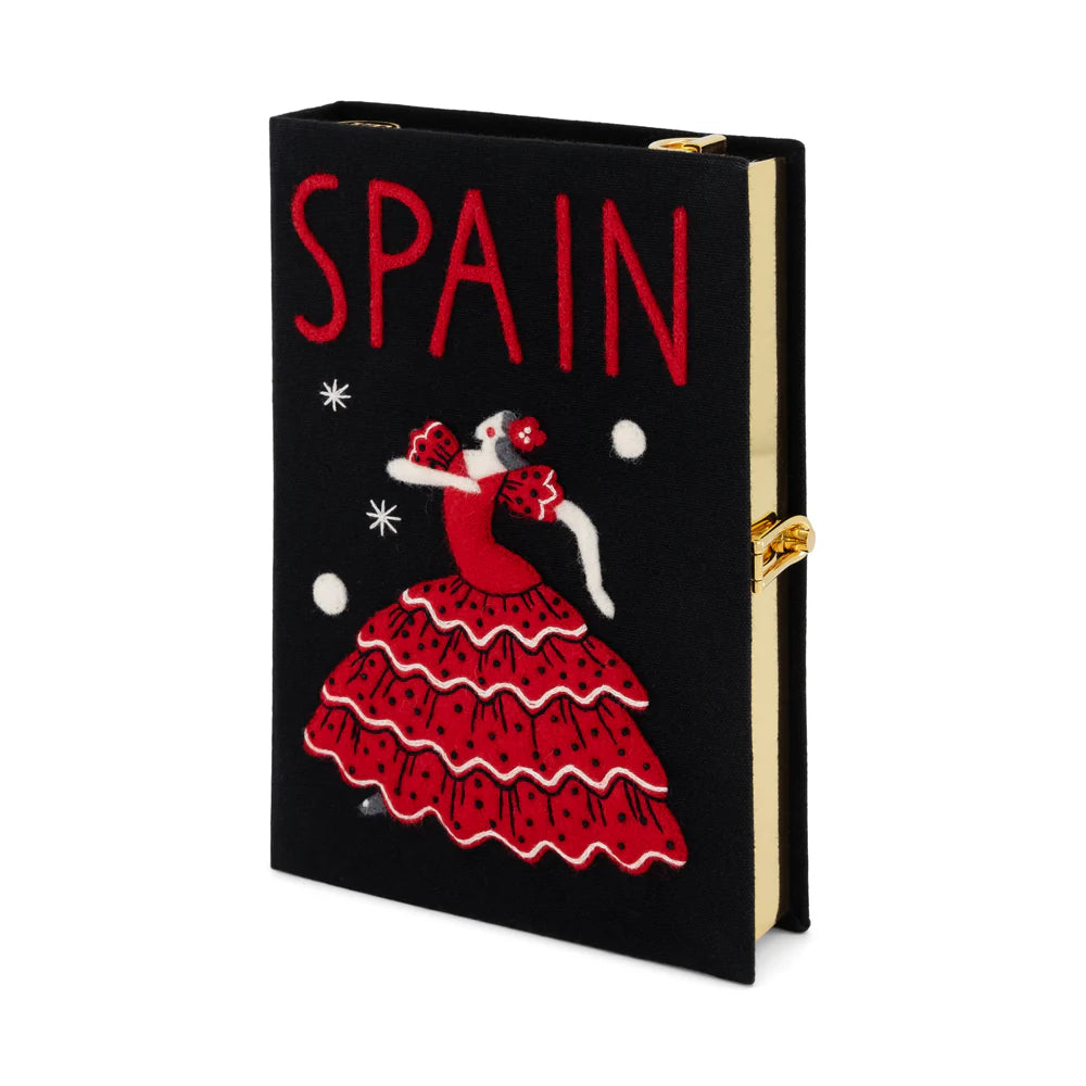 Spain Book Clutch (Strapped) by Olympia Le-Tan