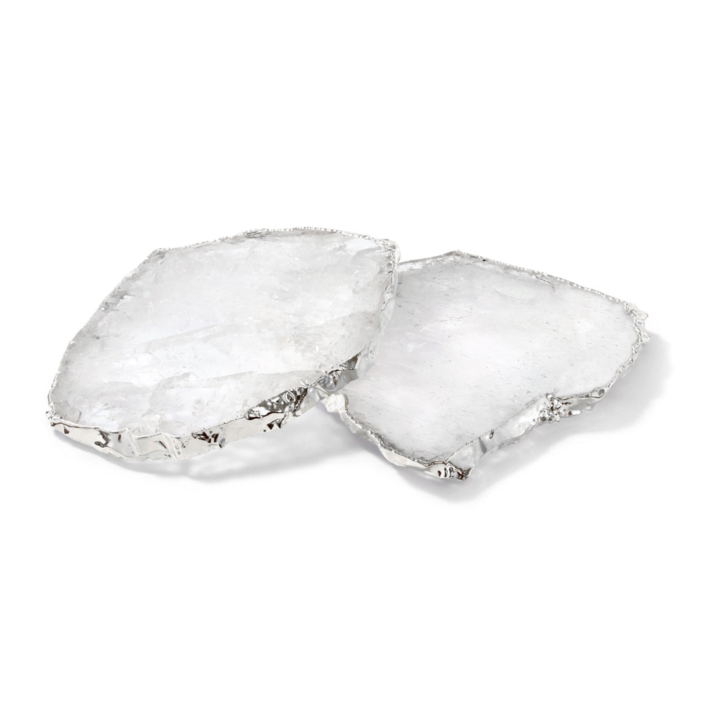 Kivita Coasters, Crystal & Silver by ANNA New York