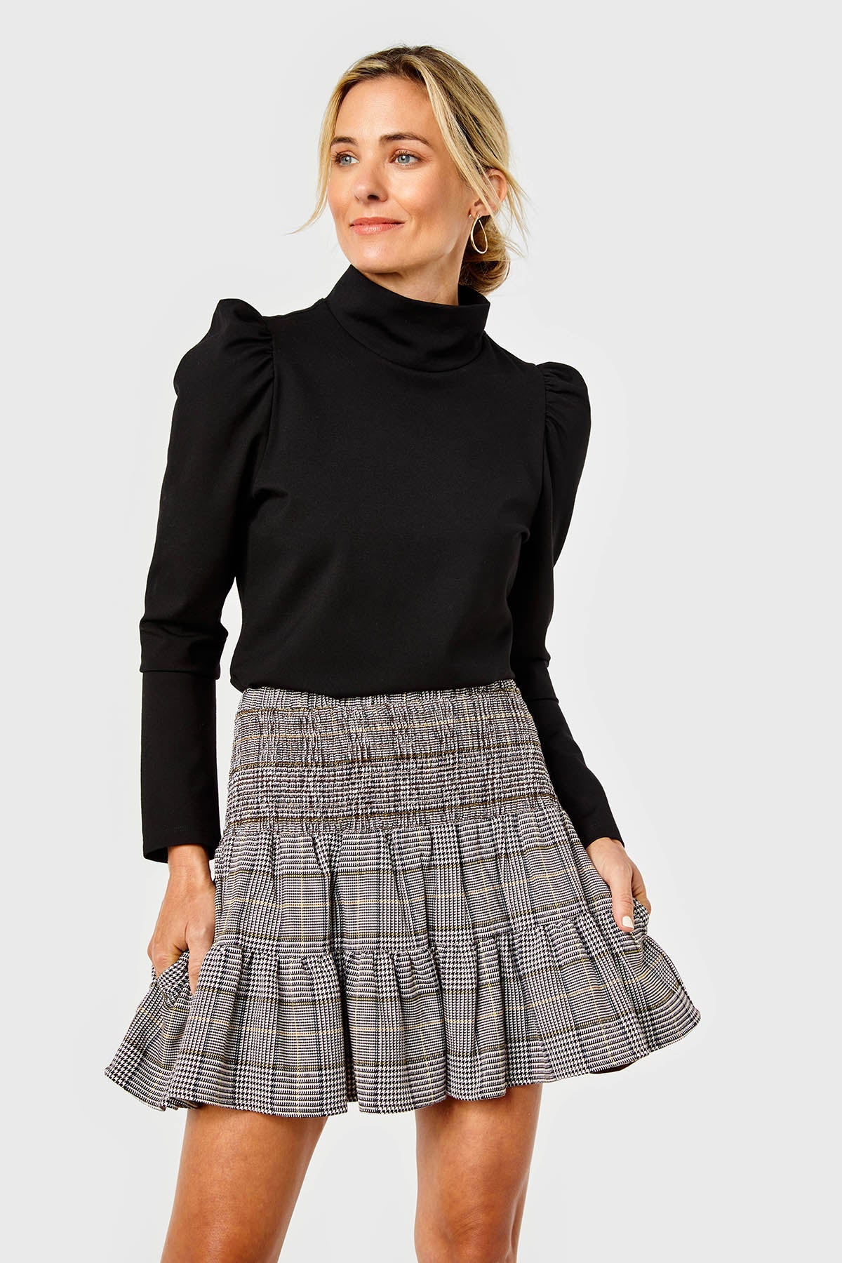 Kylie Skirt-Tweed-Saddle by Cartolina