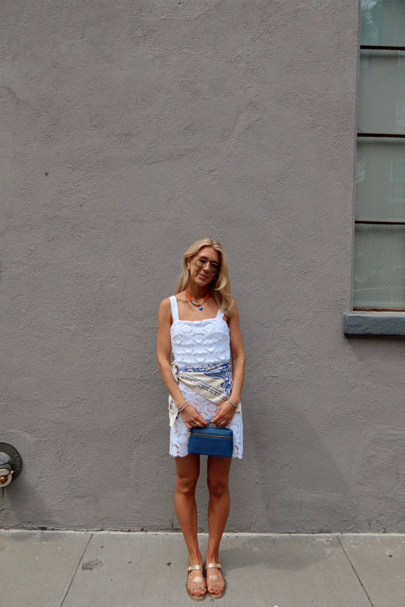 Kira Doily Lace Mini Dress - Pure White by Miguelina