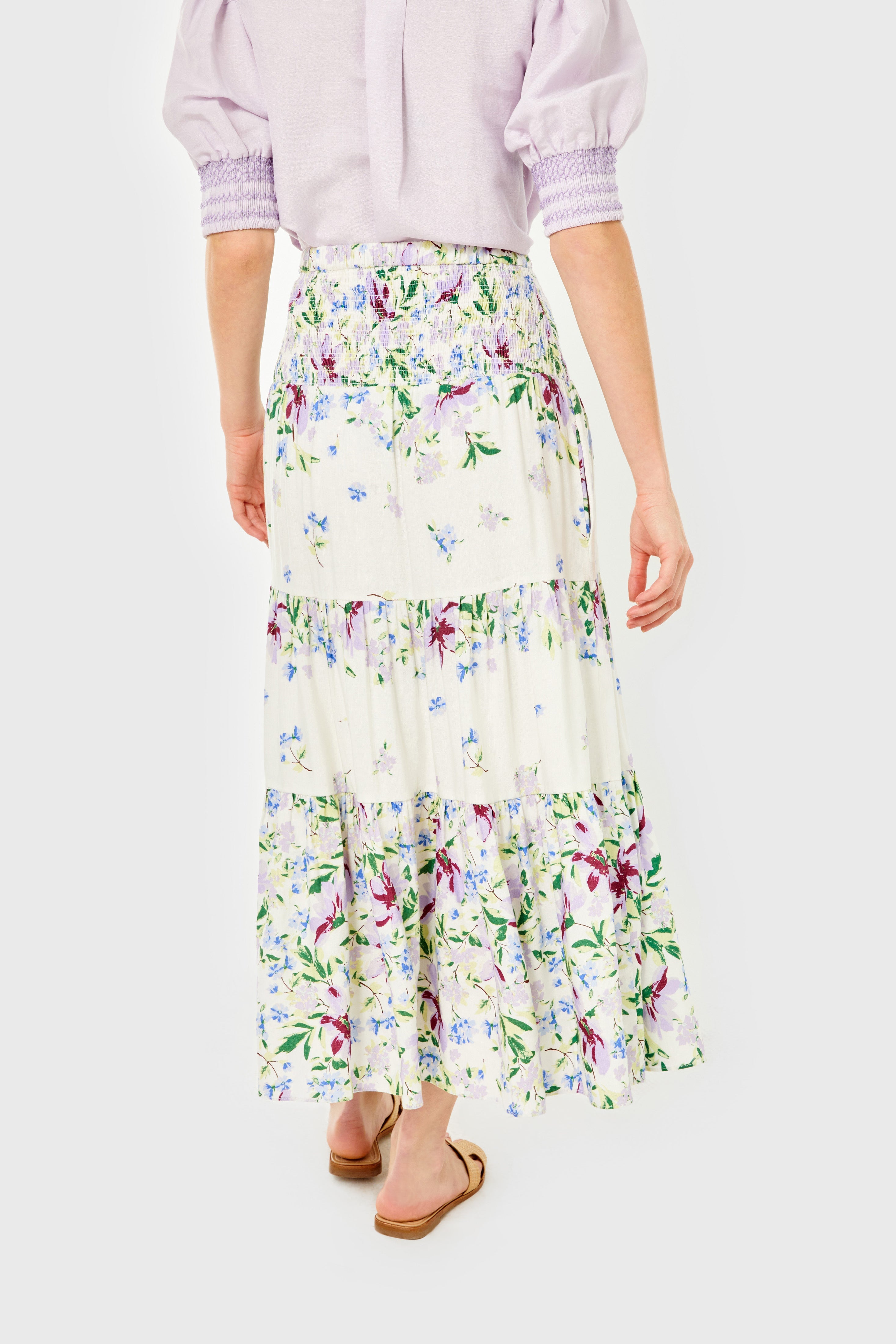 LBell Skirt-Linen-Fleurs de Provence by Cartolina