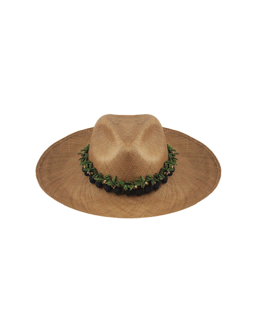 Light Brown Palmas Hat by Pájara Pinta