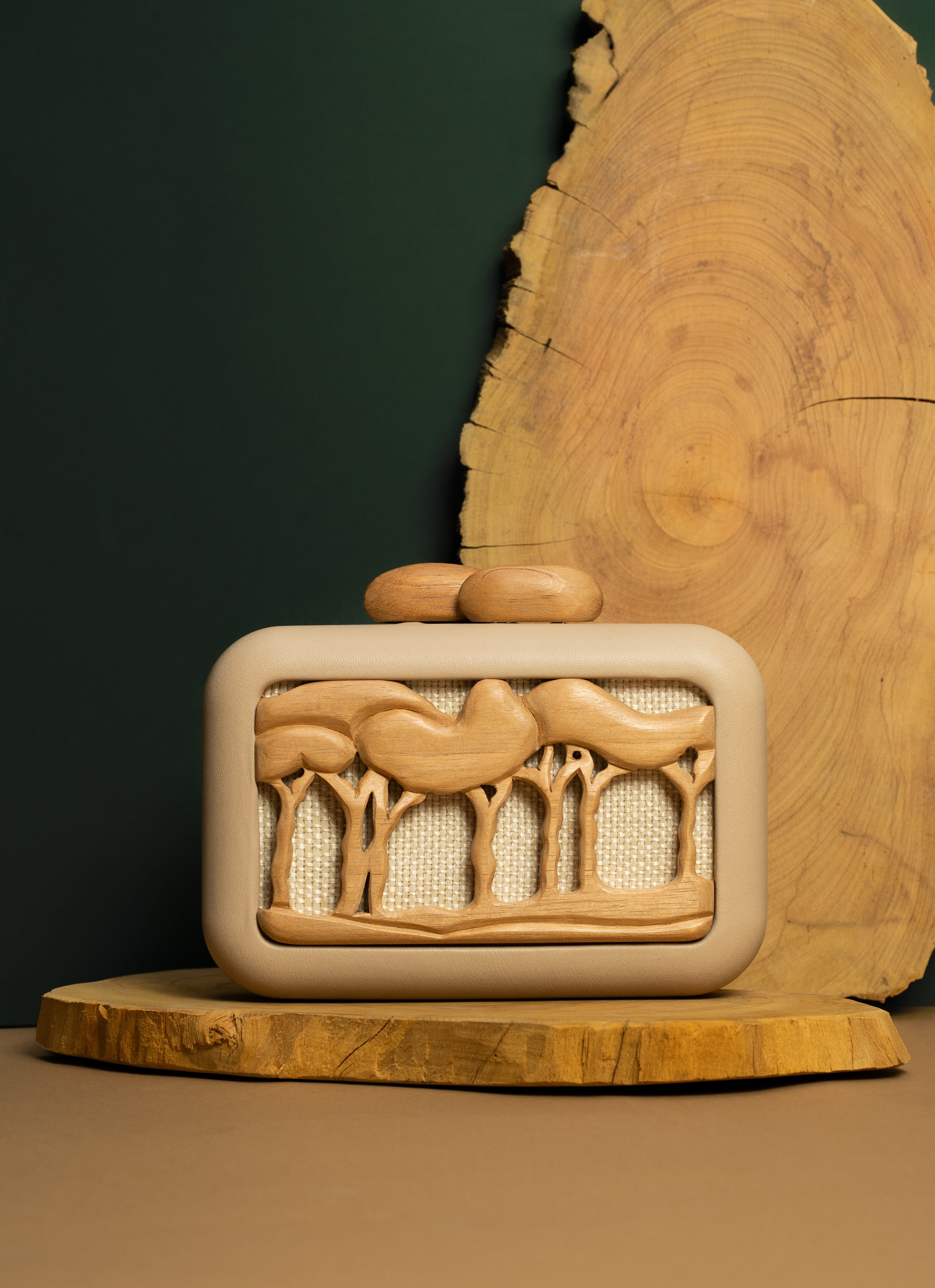 Habitat Landscape Tree Silk Clutch by Sy&Vie