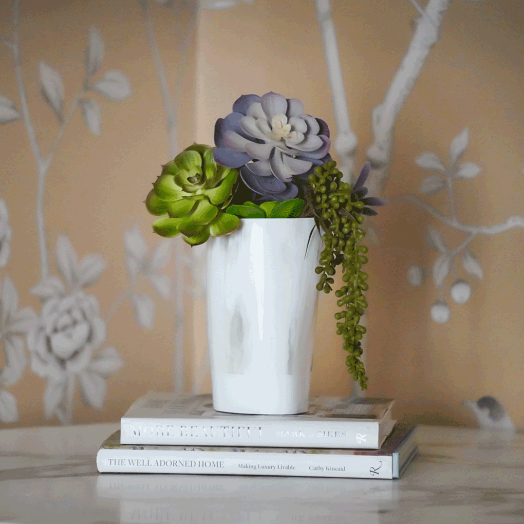 Large Horn Vase by Nile Lily Home