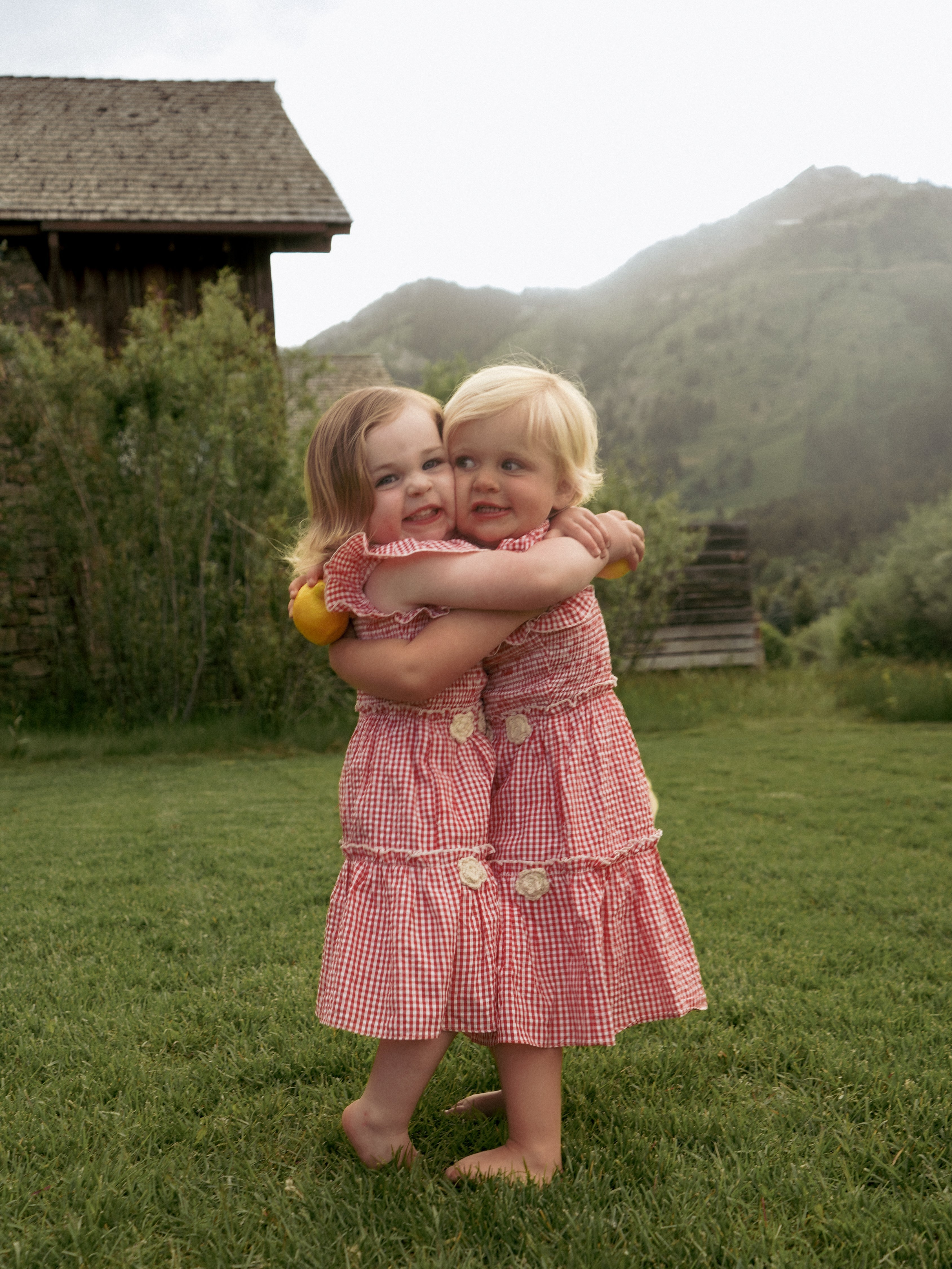 Little Lady Field Dress in Red Gingham by Eddy