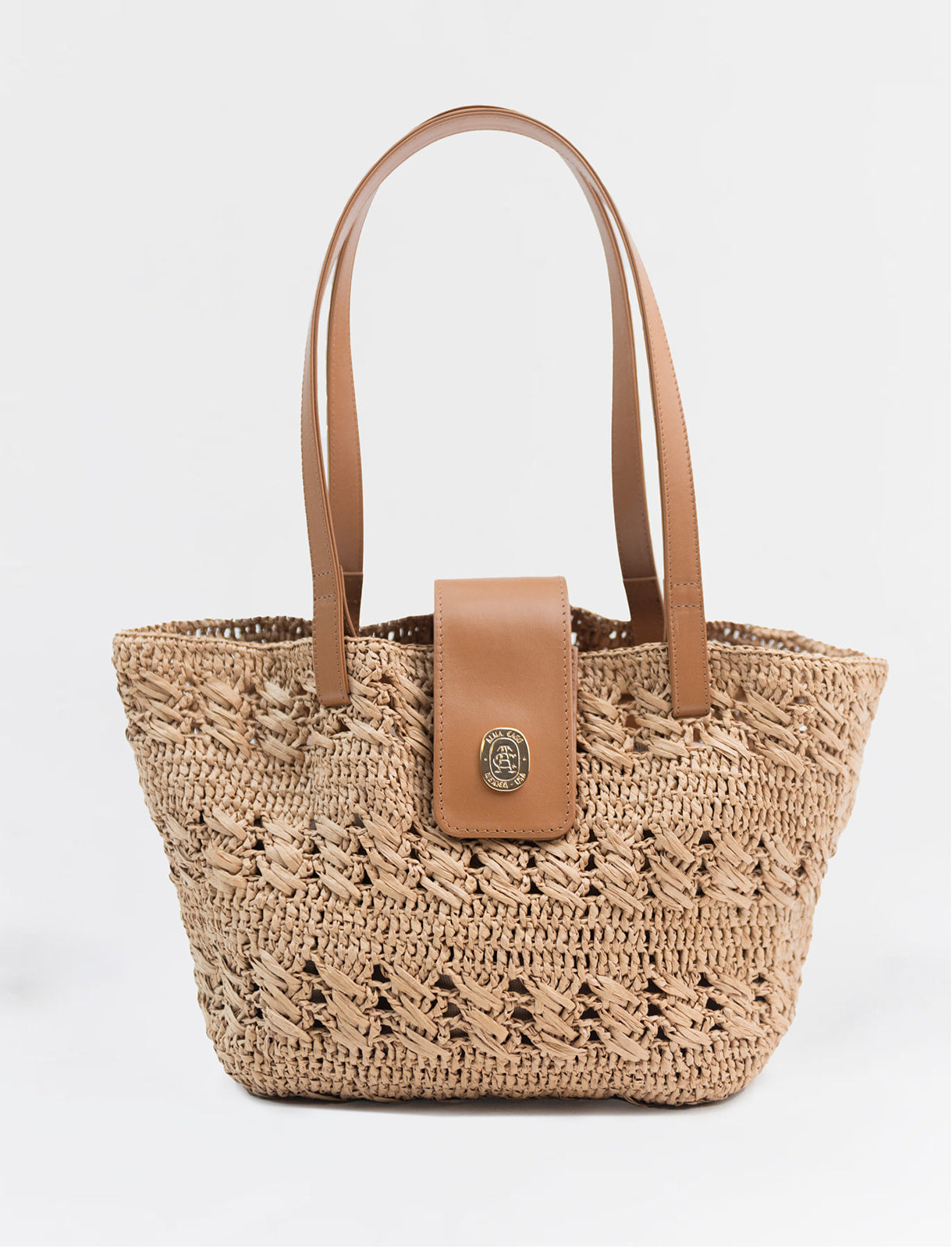 Loretta Raffia Bag by Alma Caso