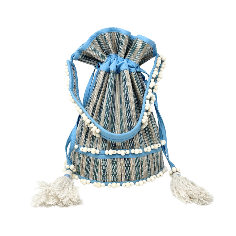 Natalie Simkins Exclusive: Azure Santorini | Midi Leisure Tote by Lorna Murray
