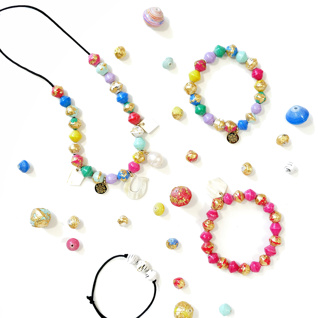 Anasa DIY Necklace and Bracelet Rainbow Kit by Akola