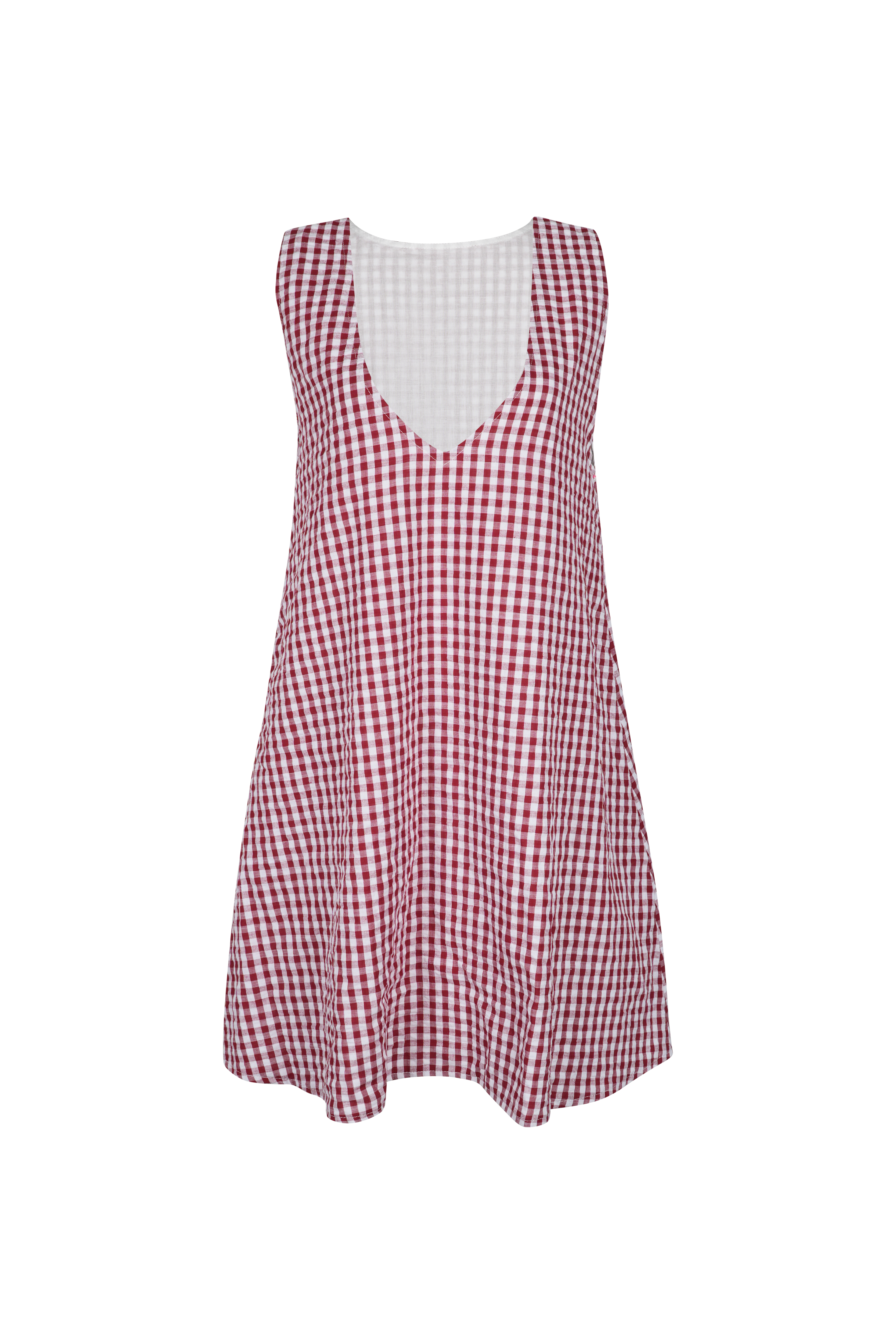 MINI GILI in Maroon Gingham by Puka the Label