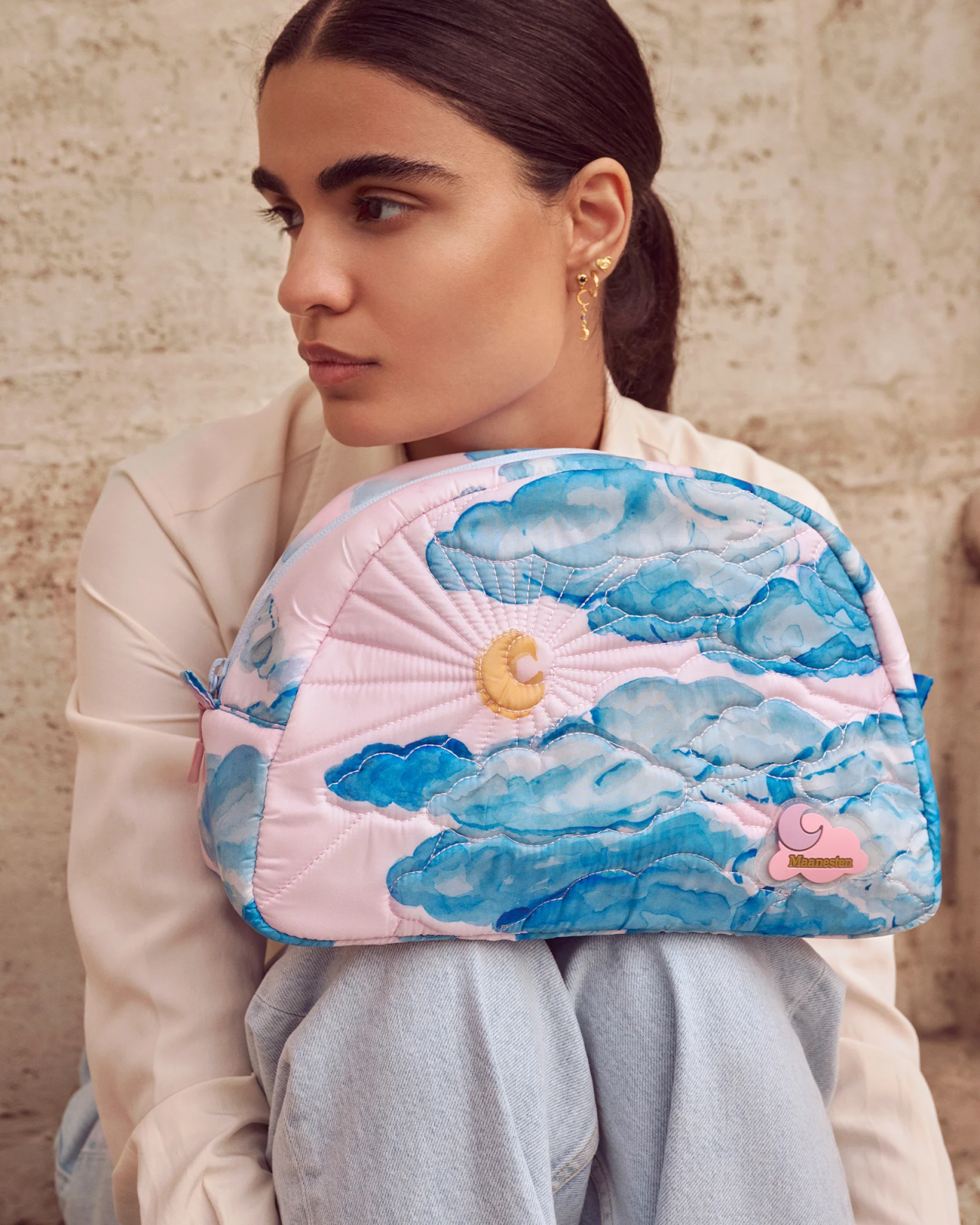 Makeup Bag Big Moonshine Rose by Maanesten