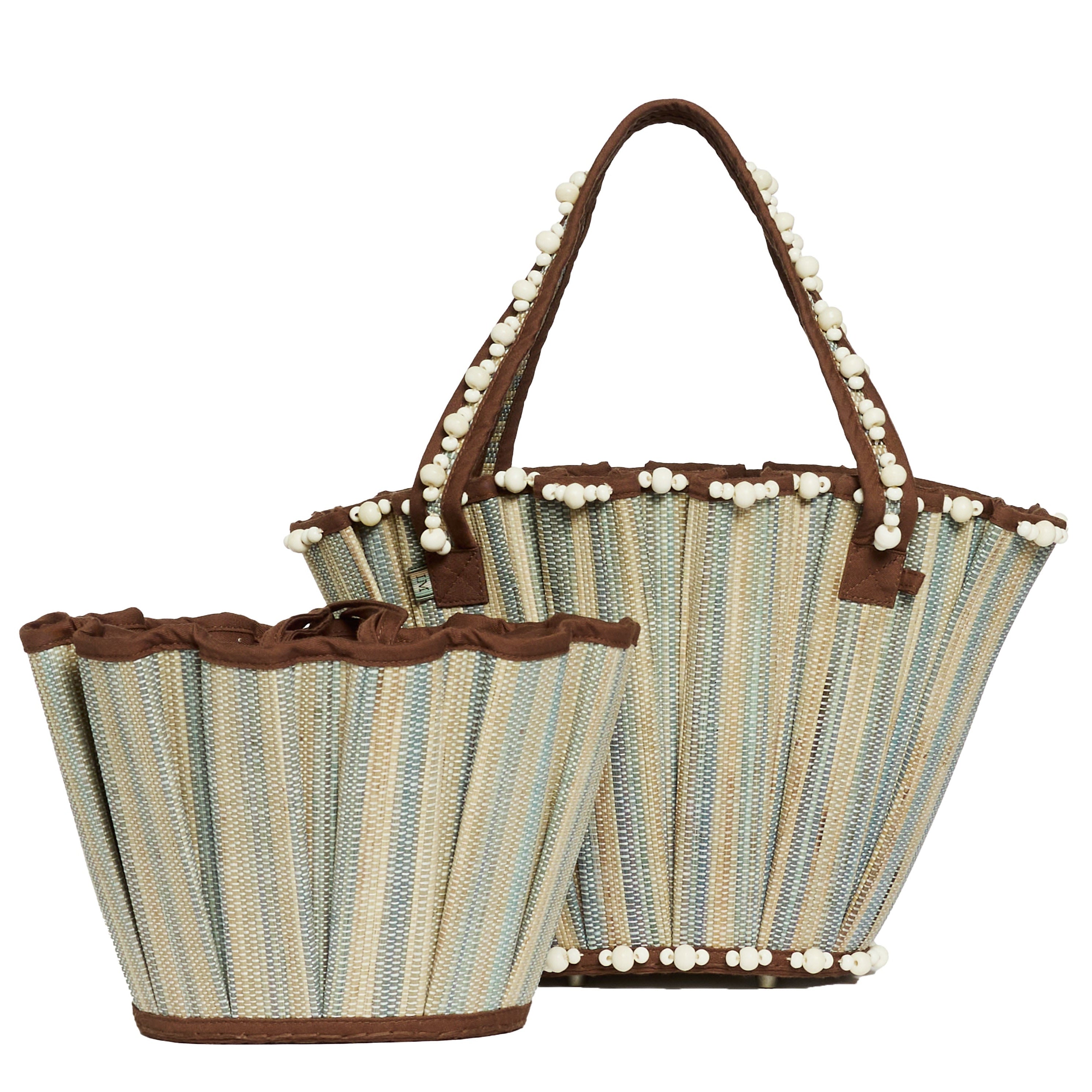 Exclusive Azure Chocolate | Mini Tropez Tote by Lorna Murray