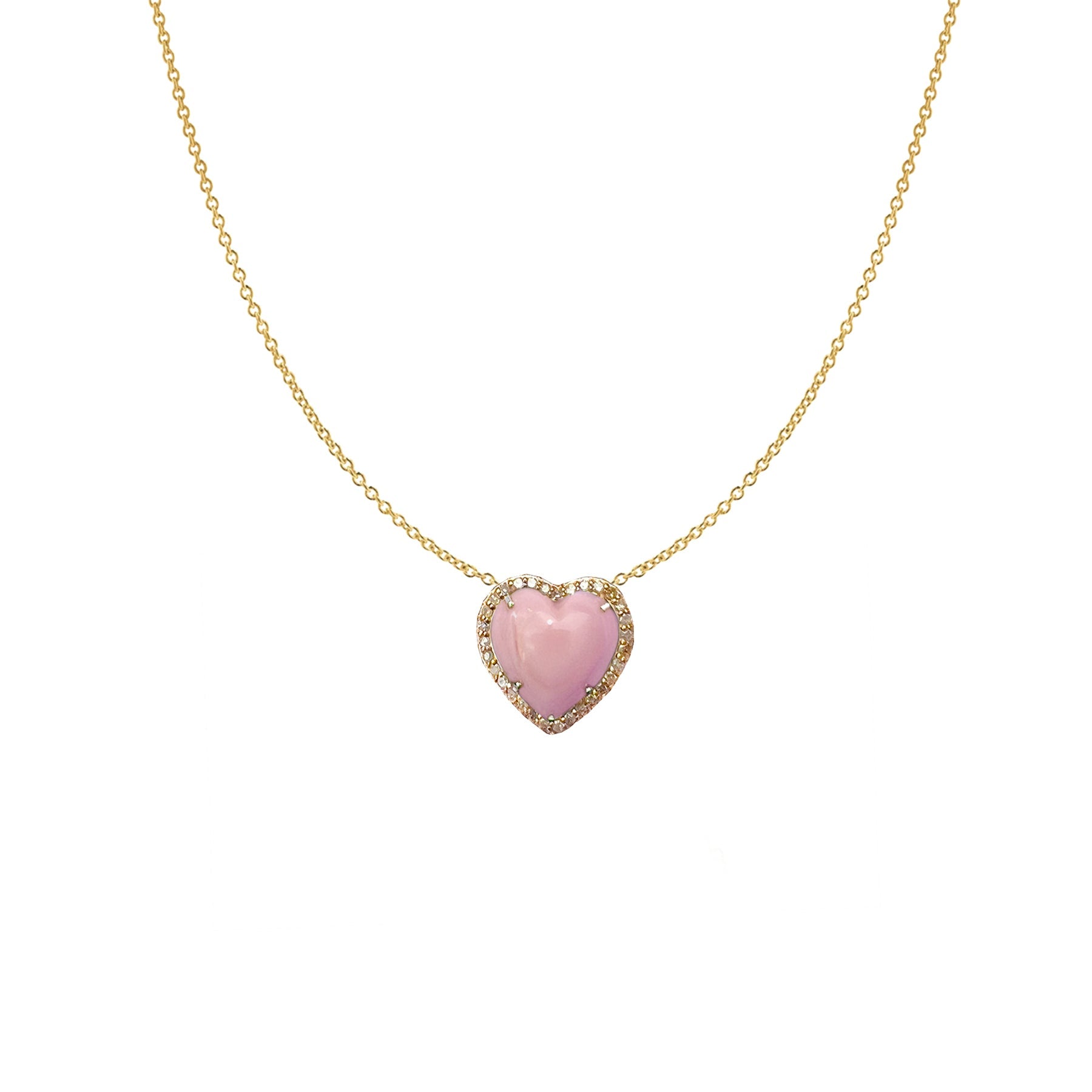 12mm 14k Conch Shell Heart Necklace by S. Carter Designs
