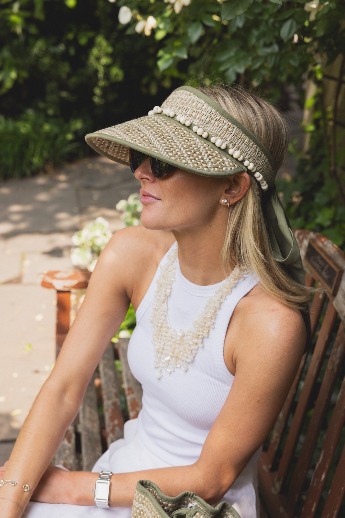 Exclusive Braided Pistachio | Heidelberg Visor by Lorna Murray