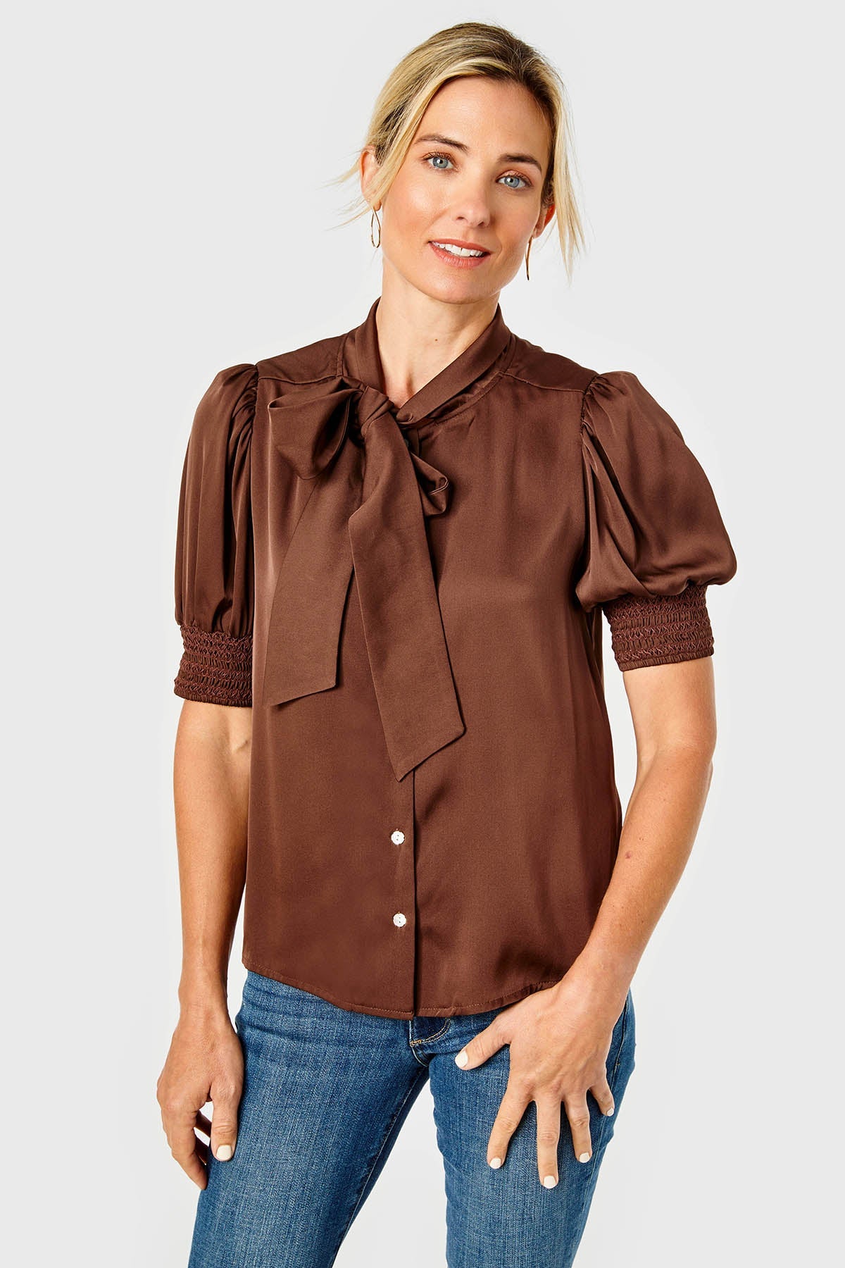 Peggy Top-Silk-Chicory by Cartolina