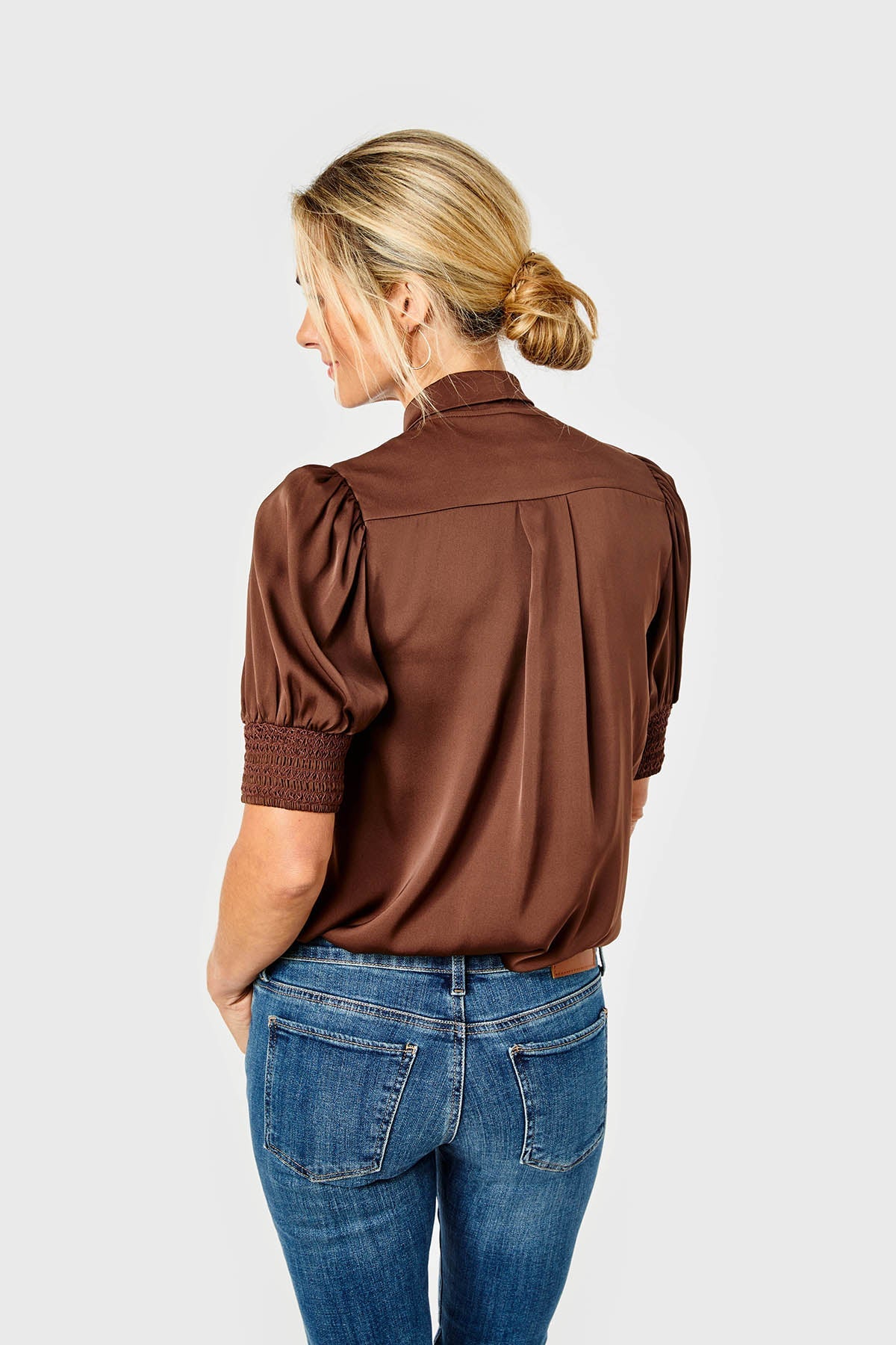 Peggy Top-Silk-Chicory by Cartolina