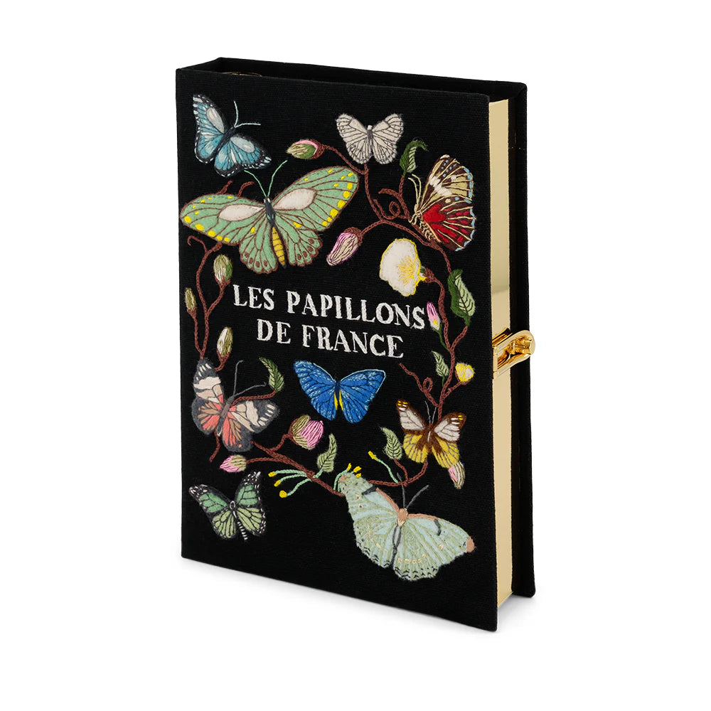 Les Papillons de France Book Clutch by Olympia Le-Tan