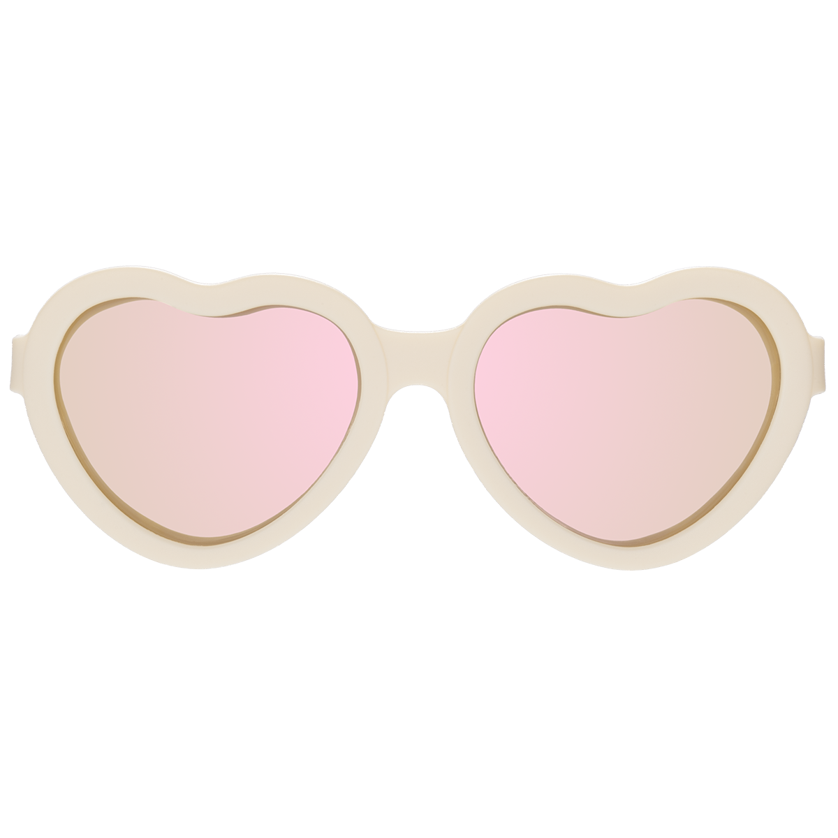 Sweet Cream Heart | Rose Gold Polarized Mirrored Lenses by Babiators