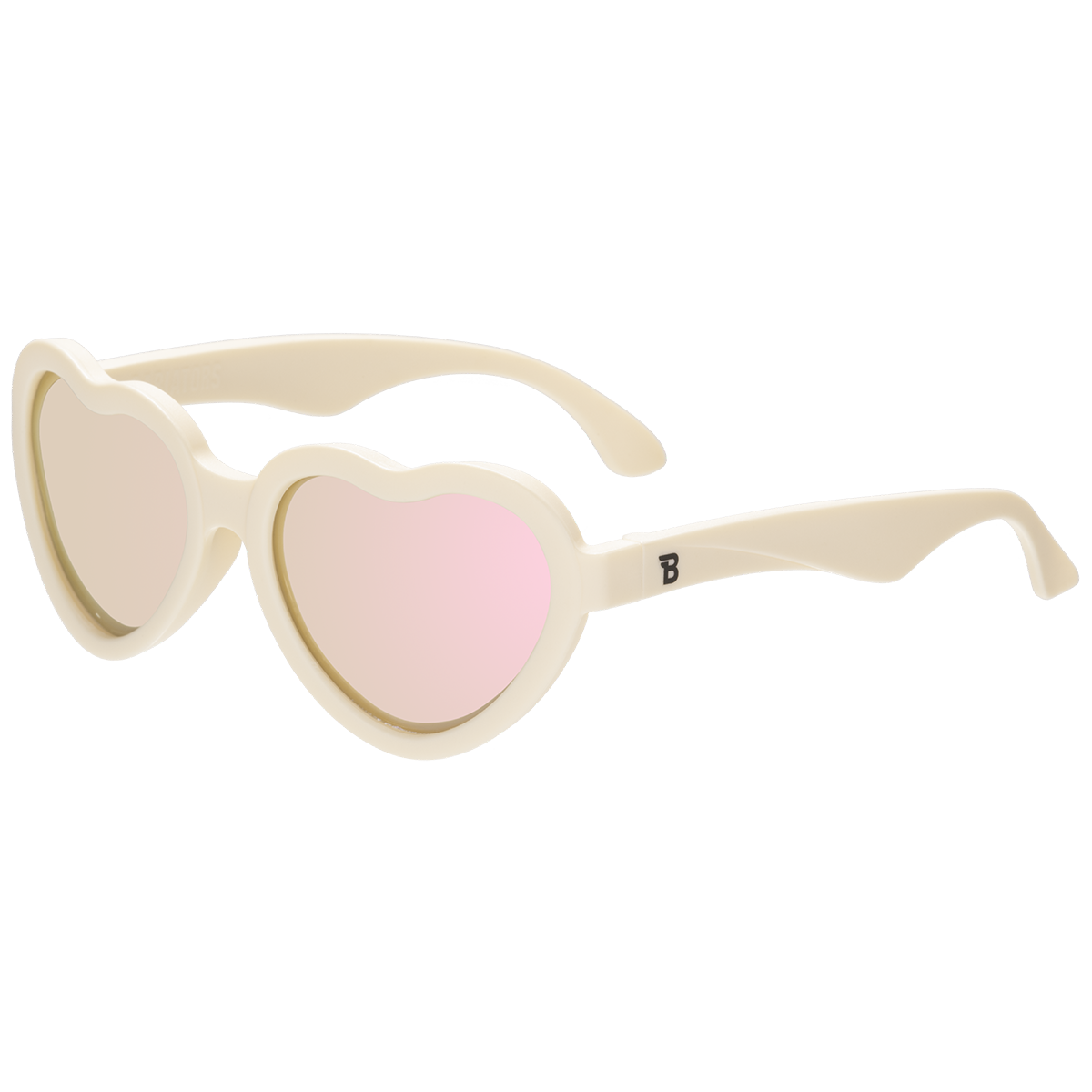 Sweet Cream Heart | Rose Gold Polarized Mirrored Lenses by Babiators