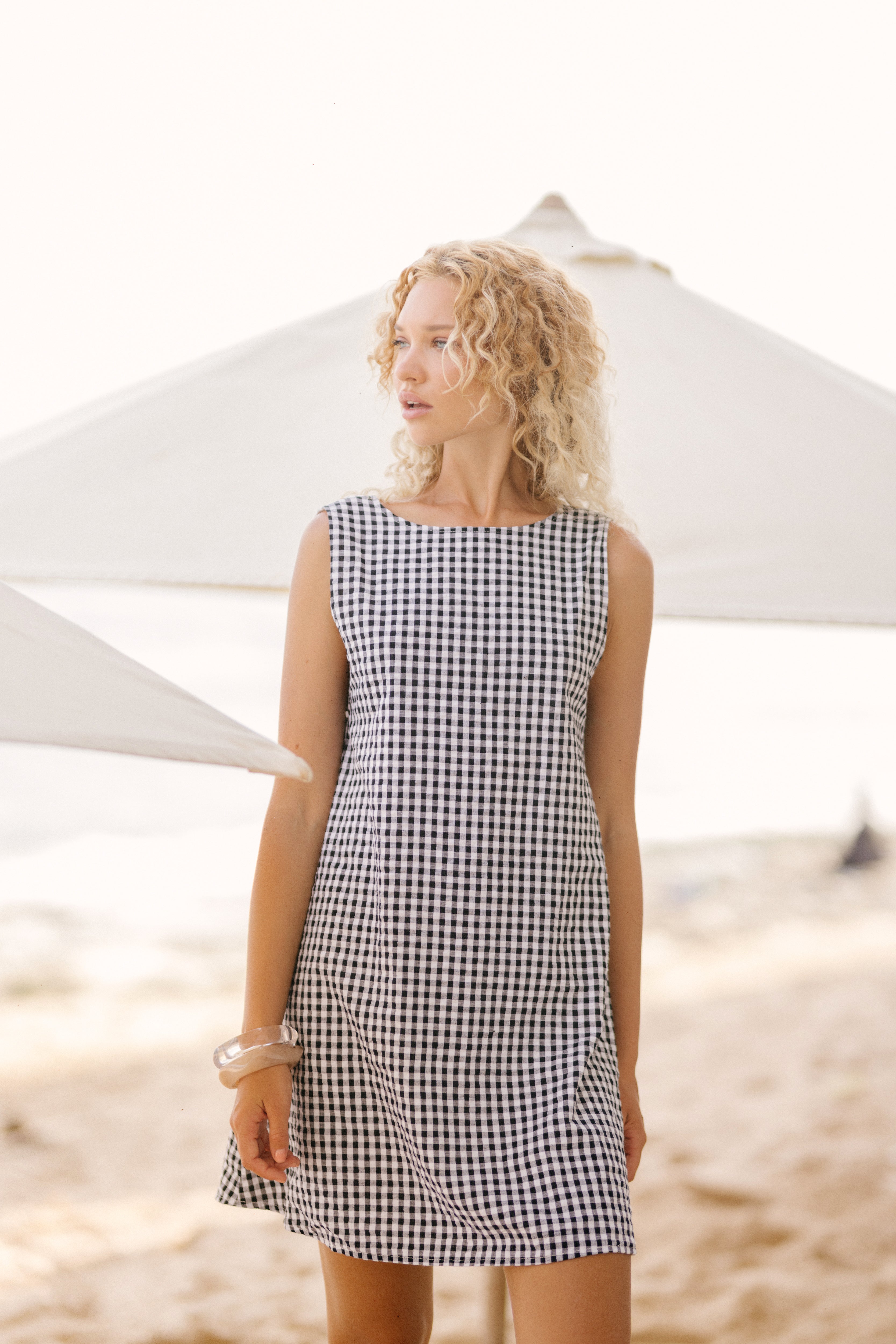 MINI GILI in Black Gingham by Puka the Label