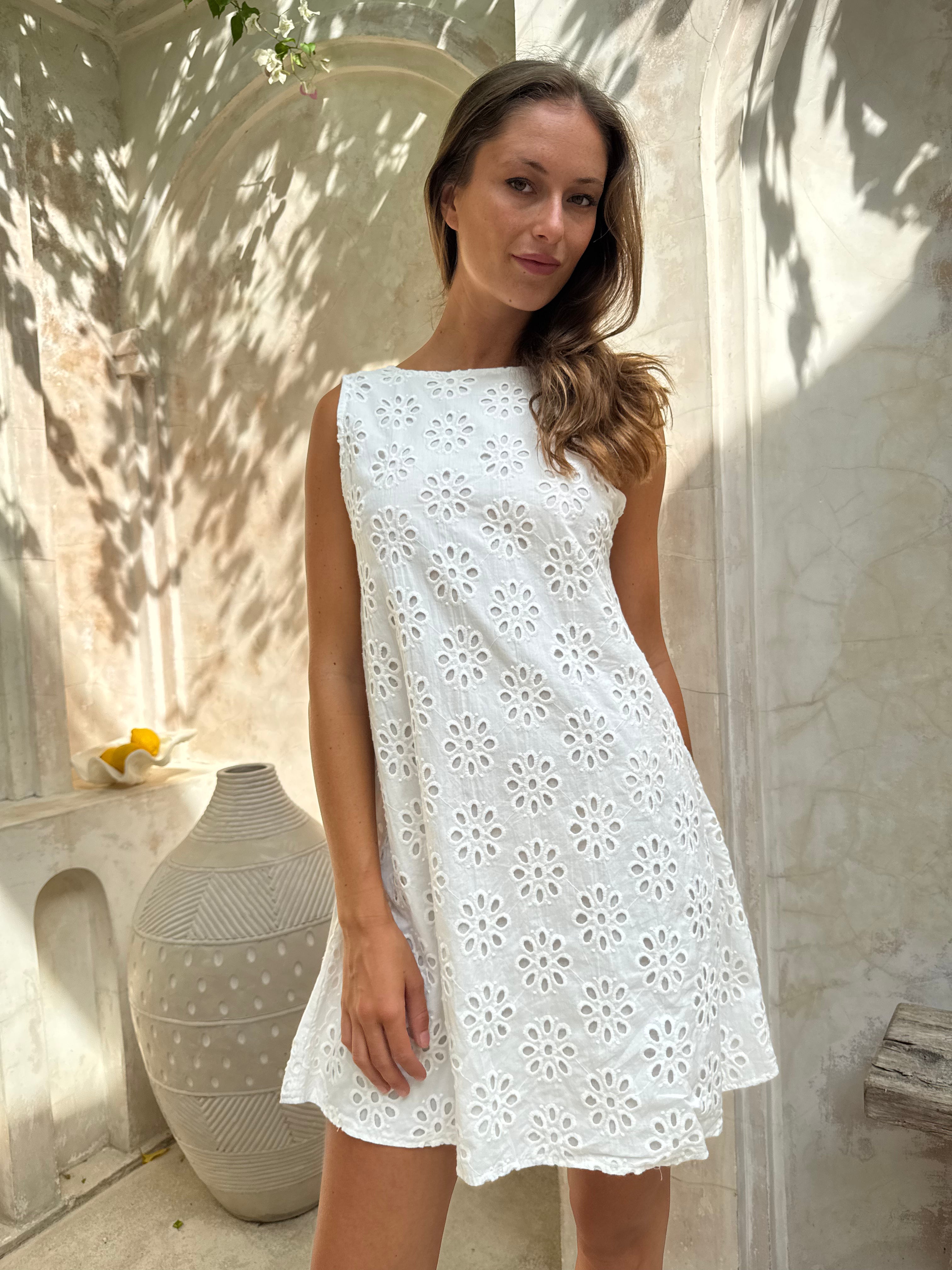 White Eyelet MINI GILI by Puka the Label