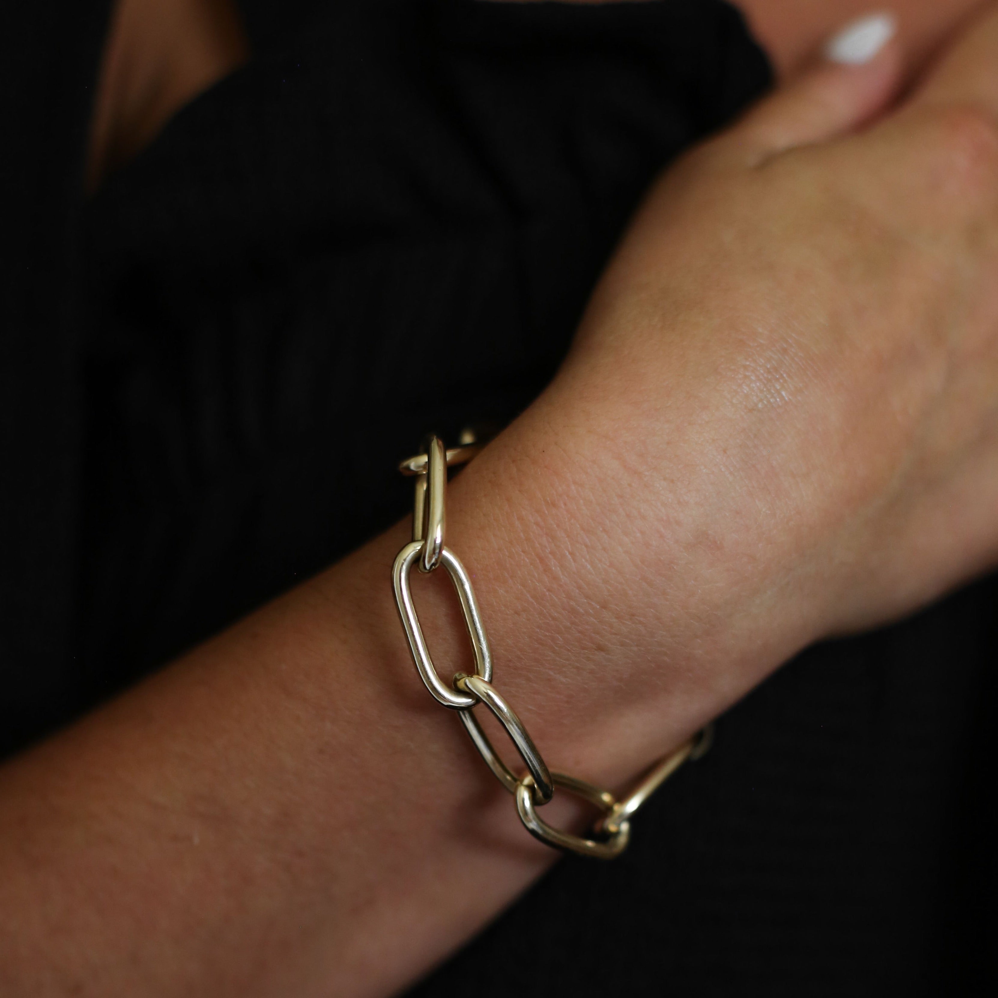14k Jumbo Chain Bracelet by S. Carter Designs