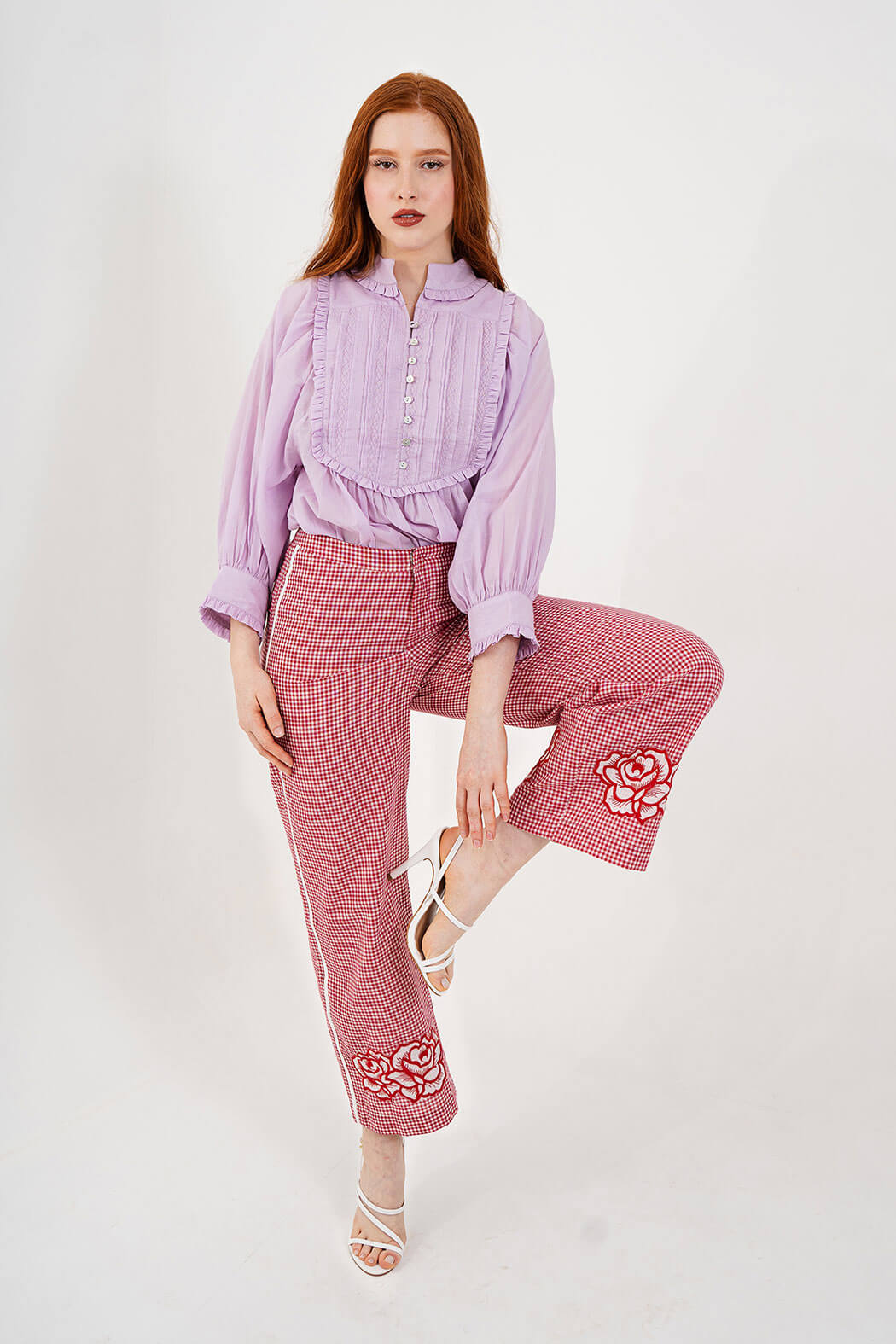 Rosas Embroidered Trousers by Hess