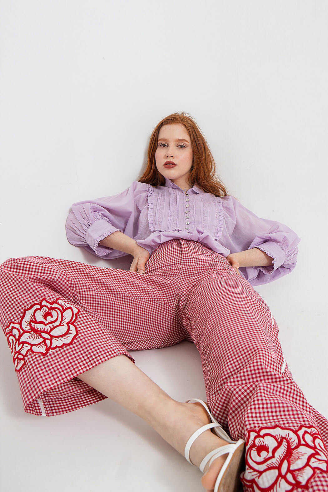 Rosas Embroidered Trousers by Hess