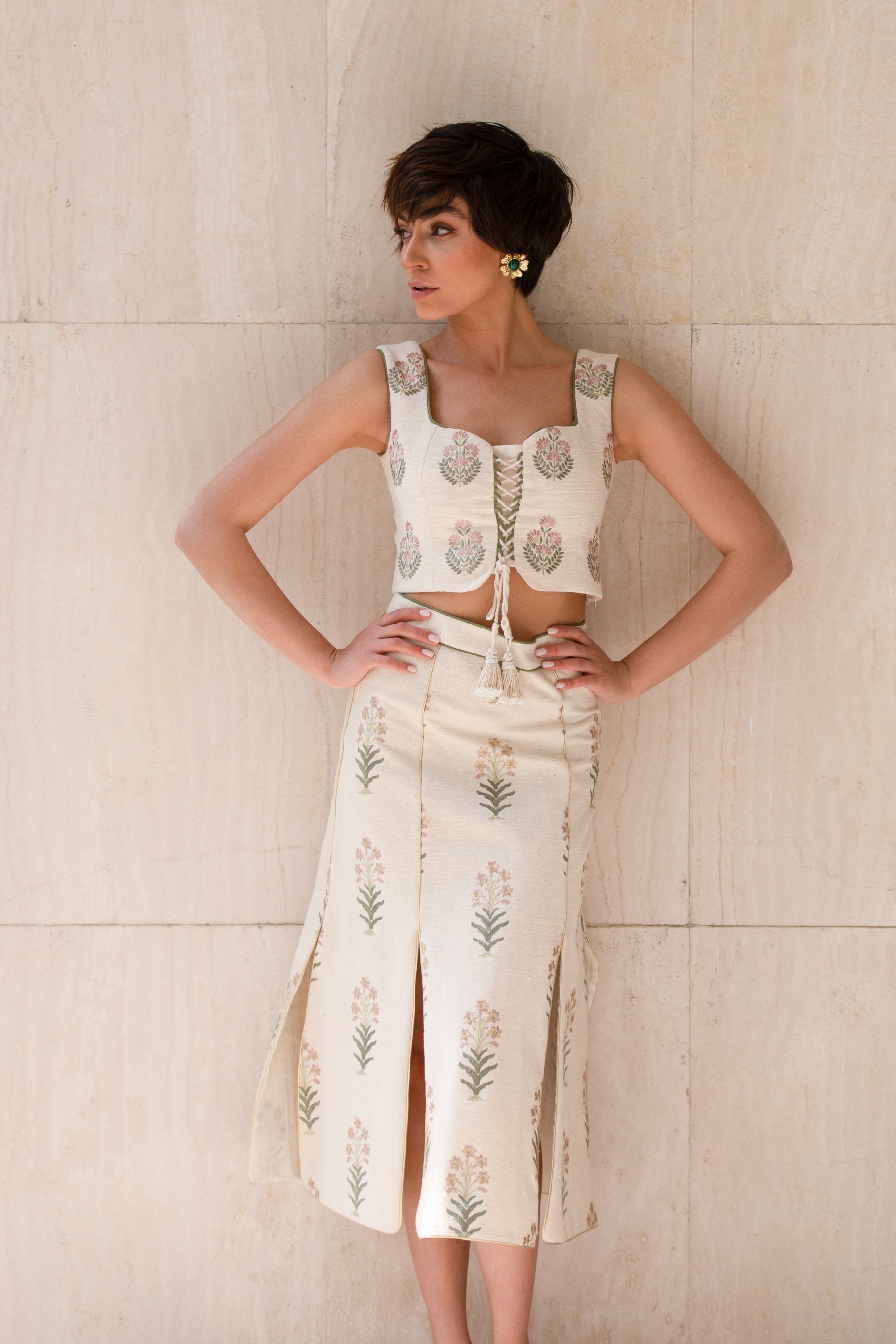 Shalimar Ensemble - Ecru by Rosewater House